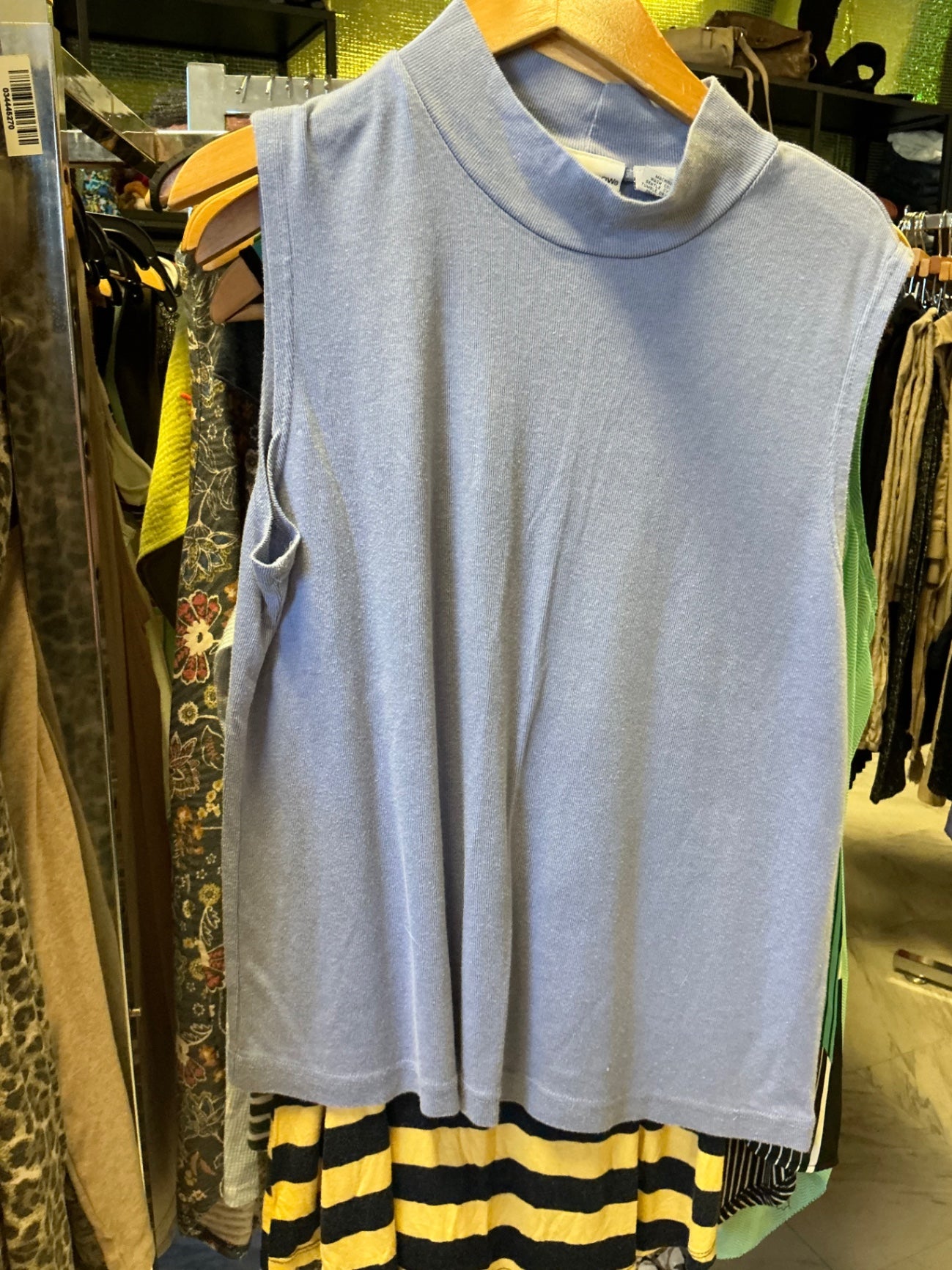 Croft & Barrow Sleeveless Top 1X Light Blue