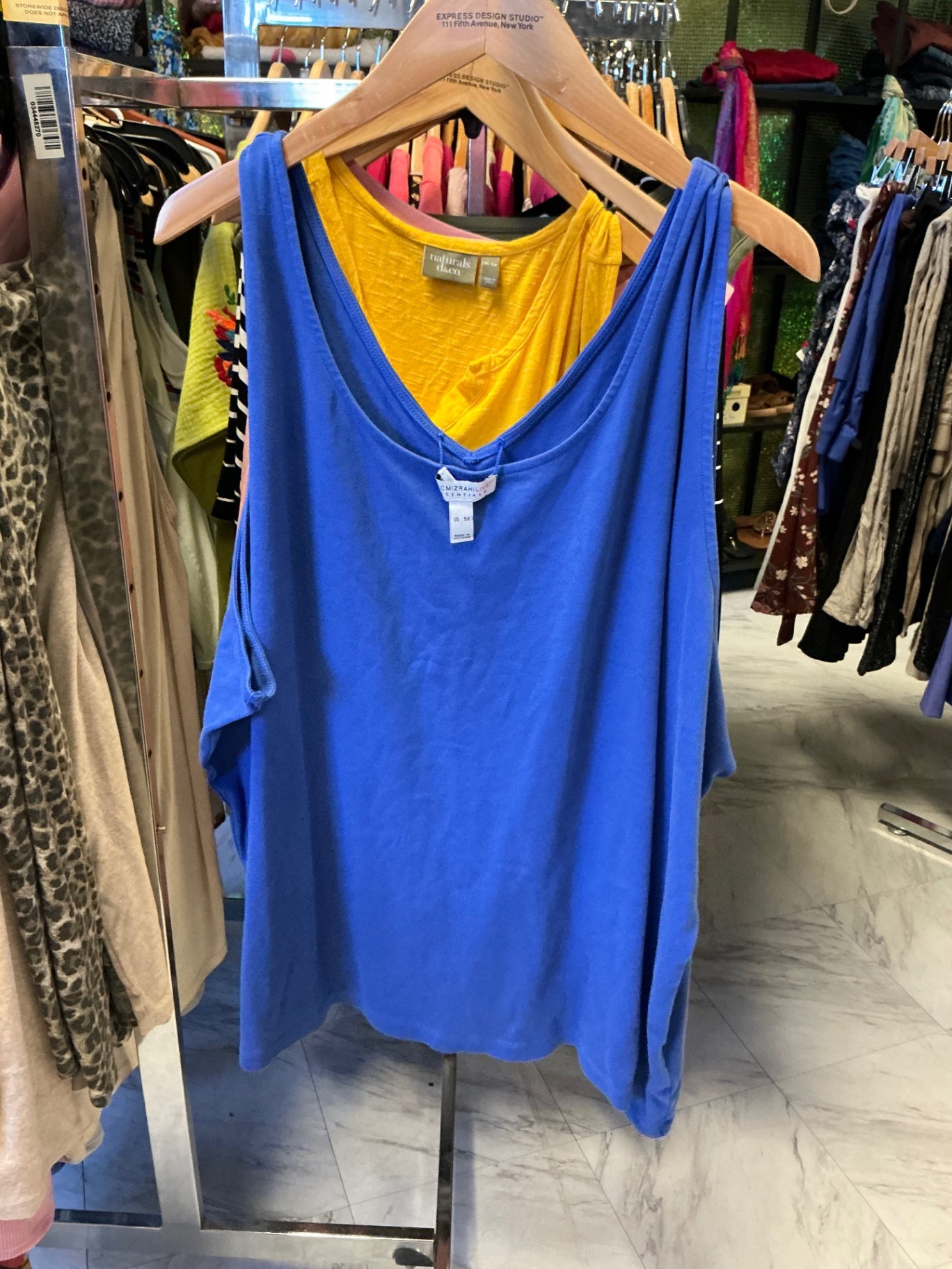 Isaac Mizrahi Live! Tank Top 5X Blue