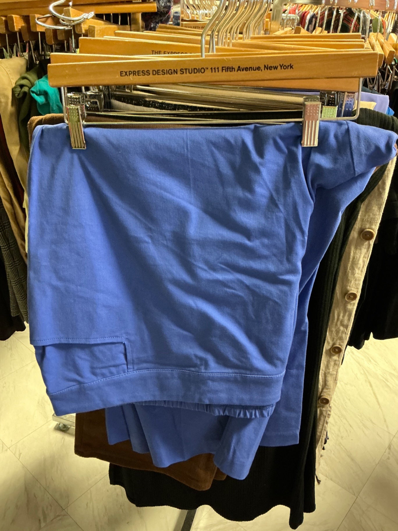 Isaac Mizrahi Live! Stretch Pant 32WP Blue
