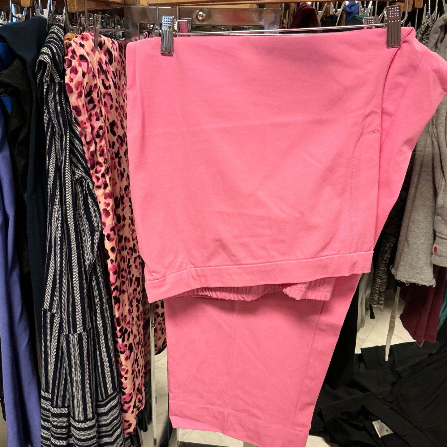 Isaac Mizrahi Live! Stretch Pant 32WT Pink