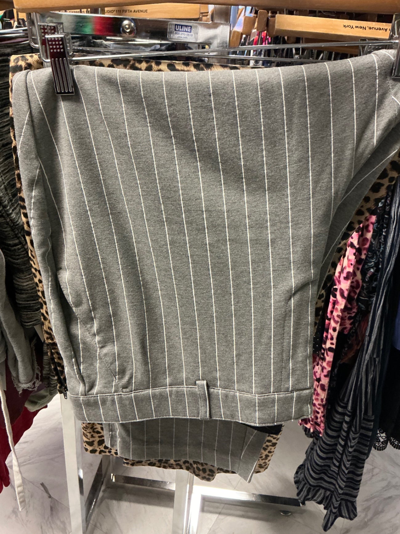 Torrid Pant 22S Gray with white stripes