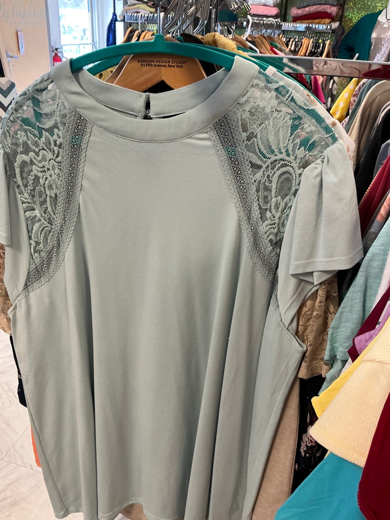 Torrid Blouse 3 Light Teal