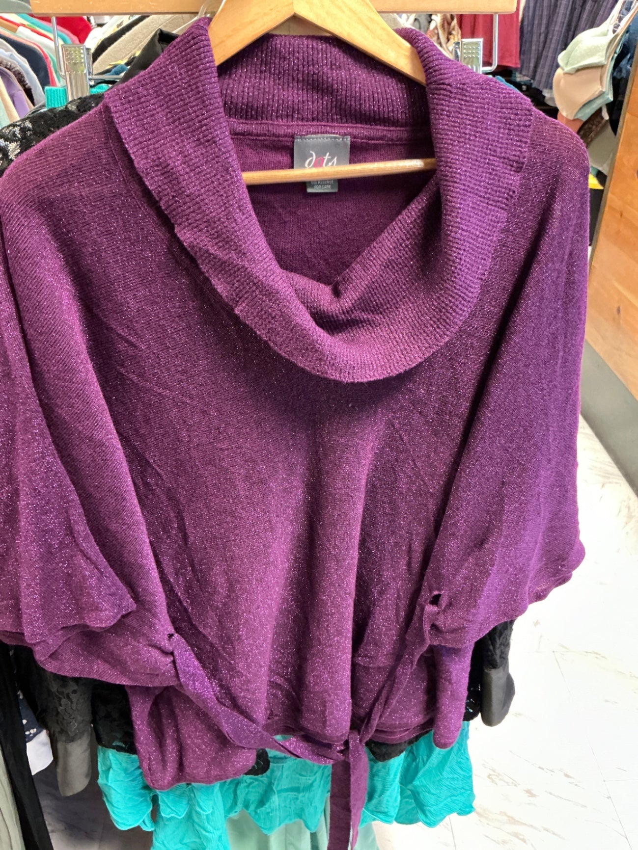 Dots Sweater 3X Purple
