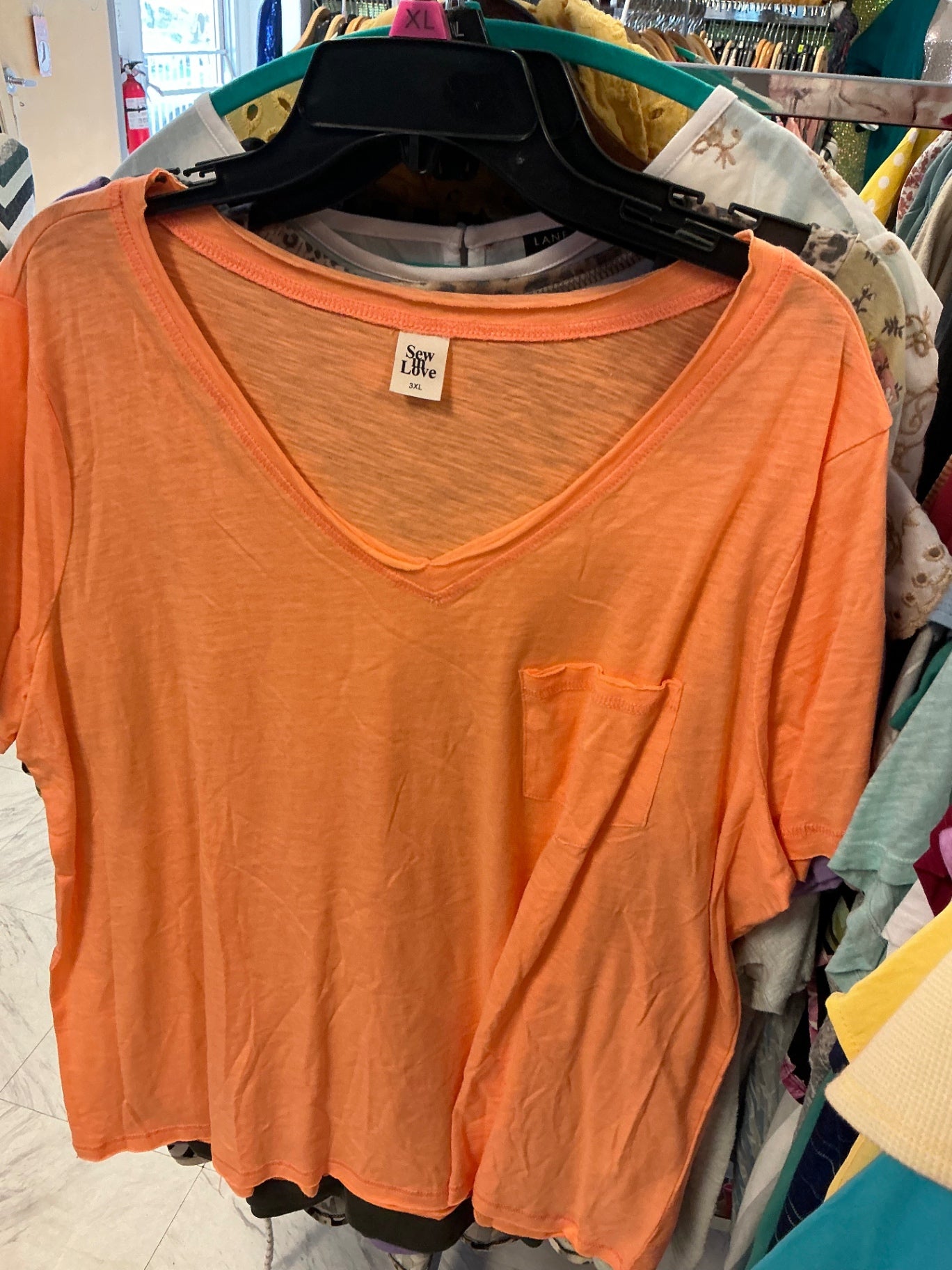 Sew In Love T-Shirt 3X Orange