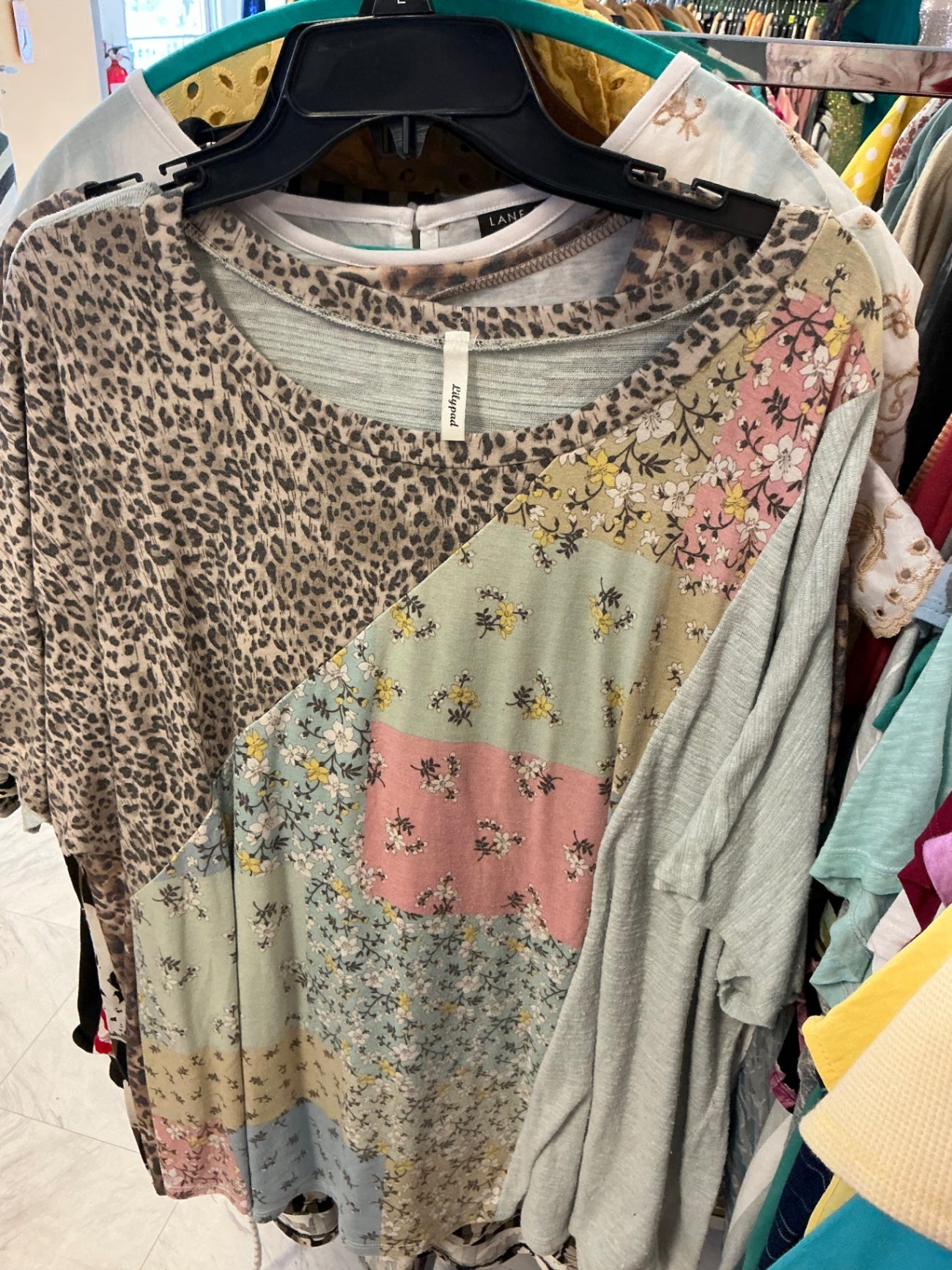 Lilypad Blouse 3X Multicolor