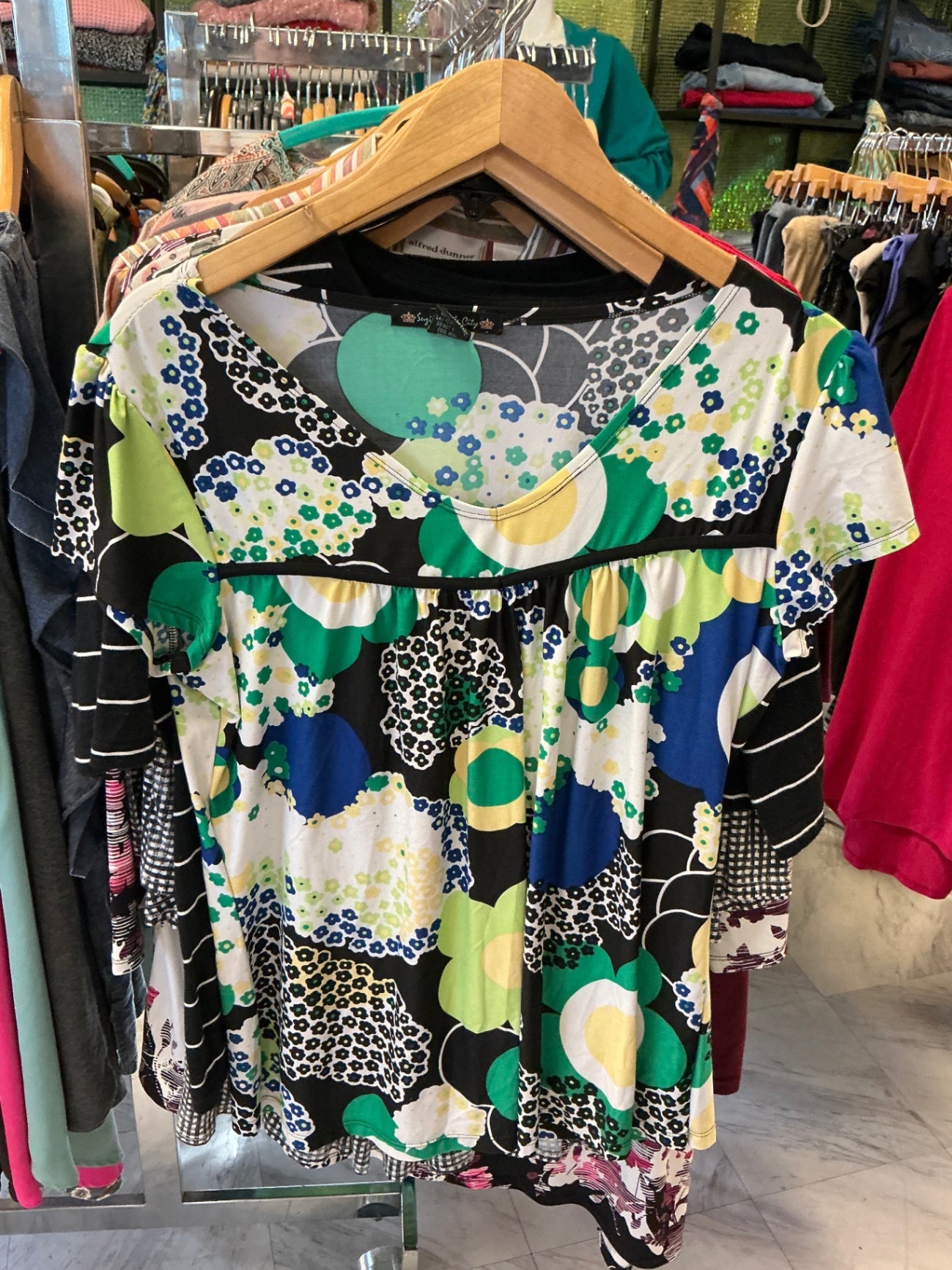 Suzie in the City Blouse XL Multicolored