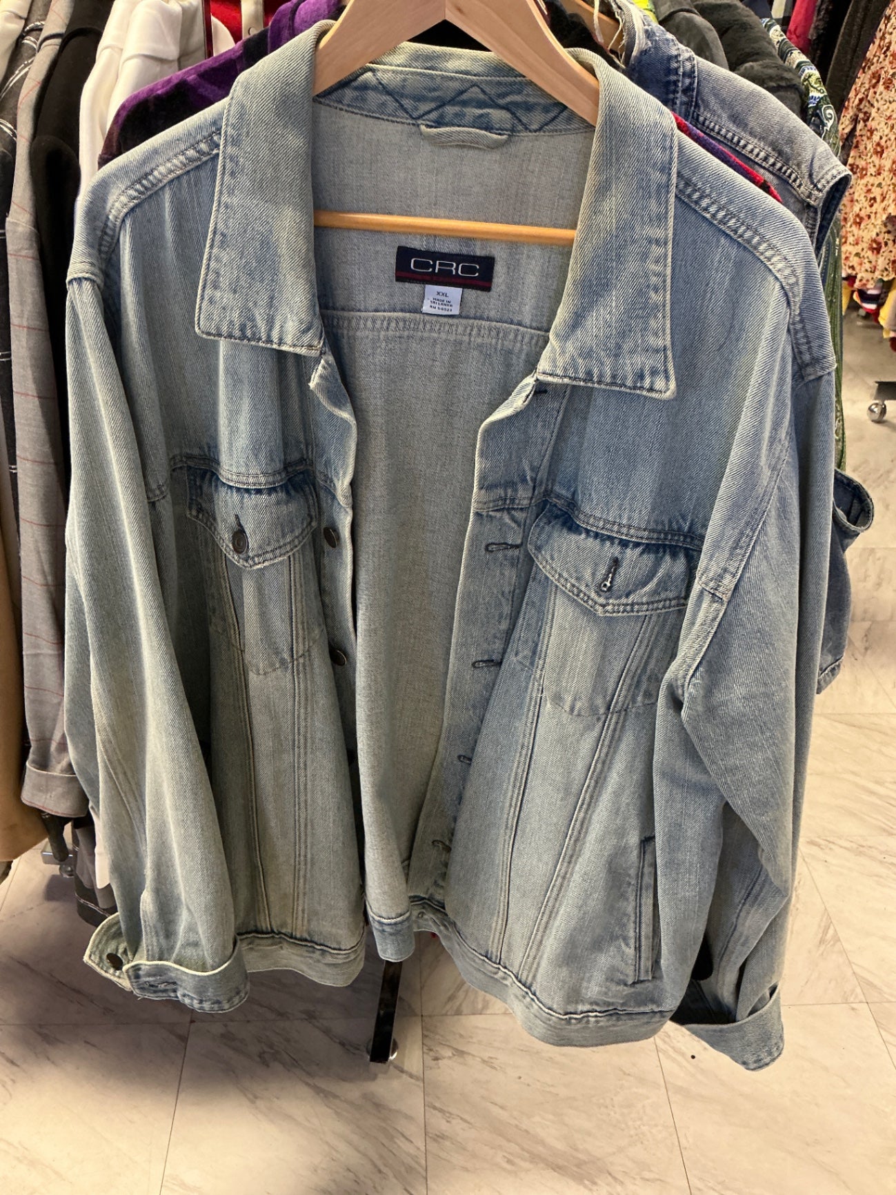 CRC Denim Jacket XXL Light Blue