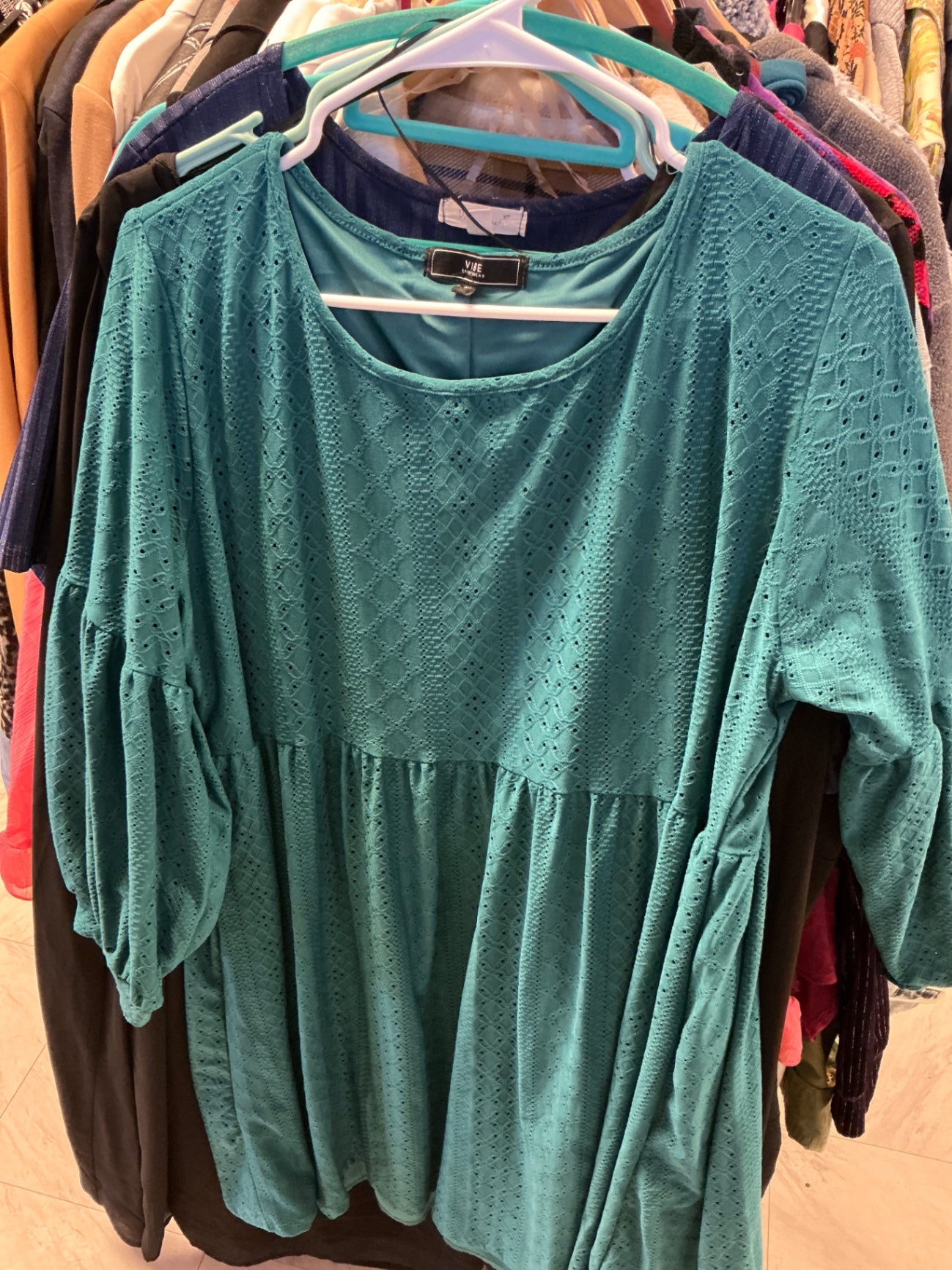 Vibe Dress 2X Teal