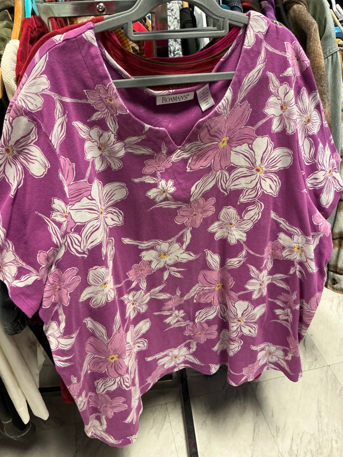 Romans T-Shirt 5X Purple