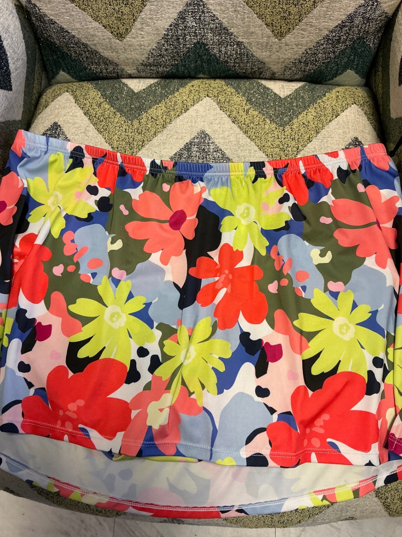 Cacique Swim Skirt 14 Multicolor Floral