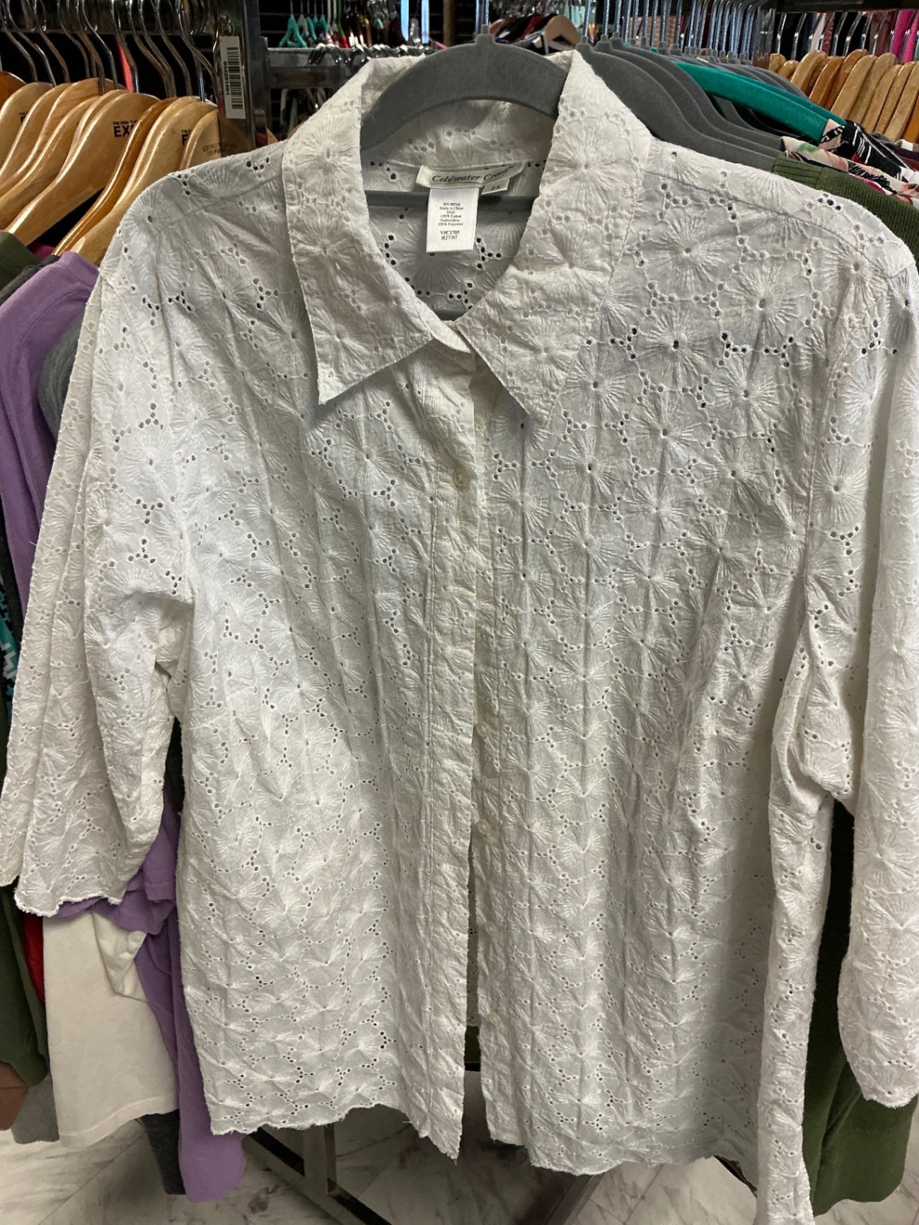 Coldwater Creek Blouse 2X White