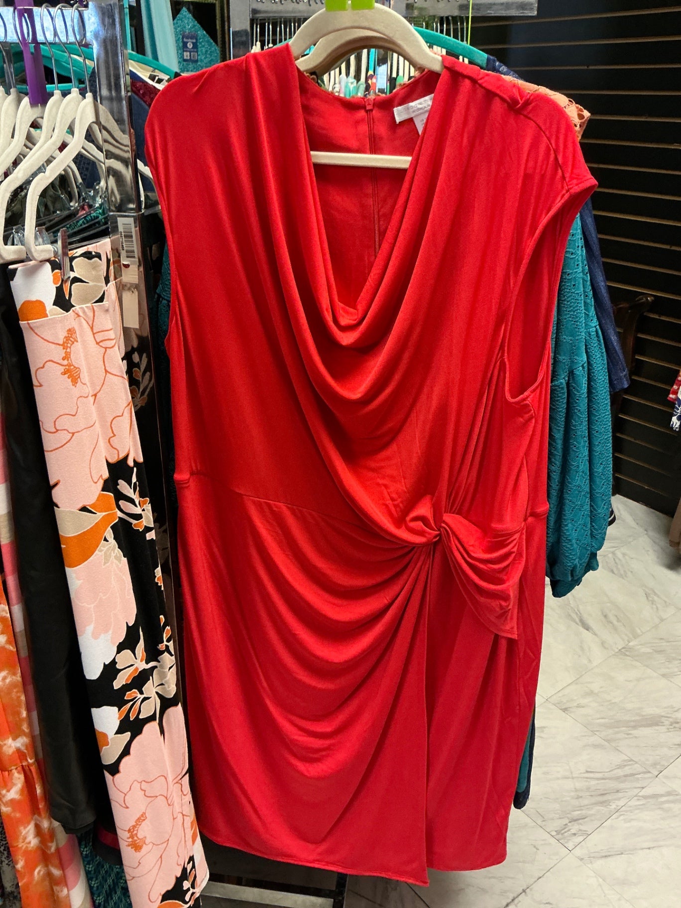 London Times Dress 18 Red