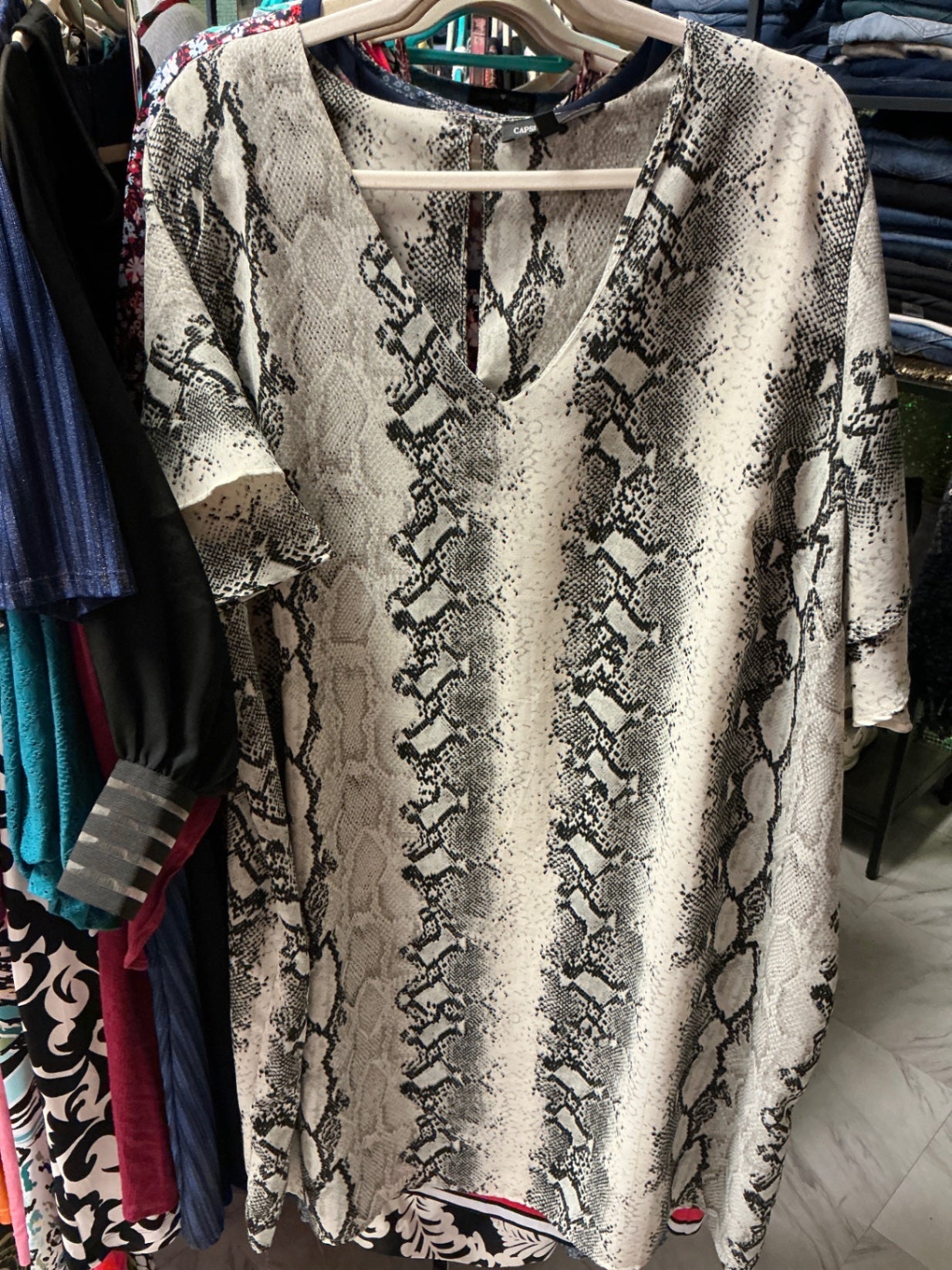 Capsule Dress 22 Snake Print