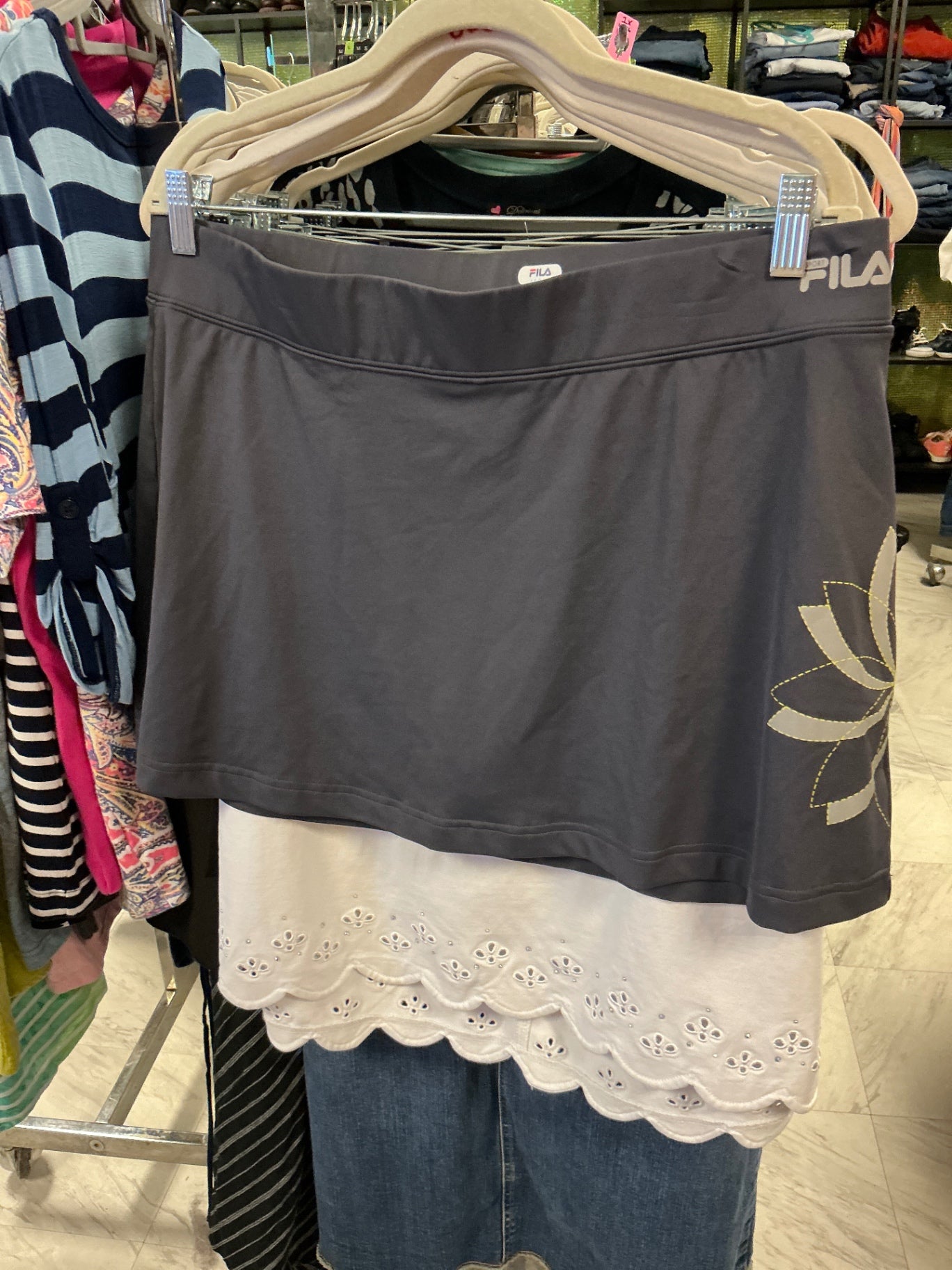 Fila Athletic Skirt XL Gray