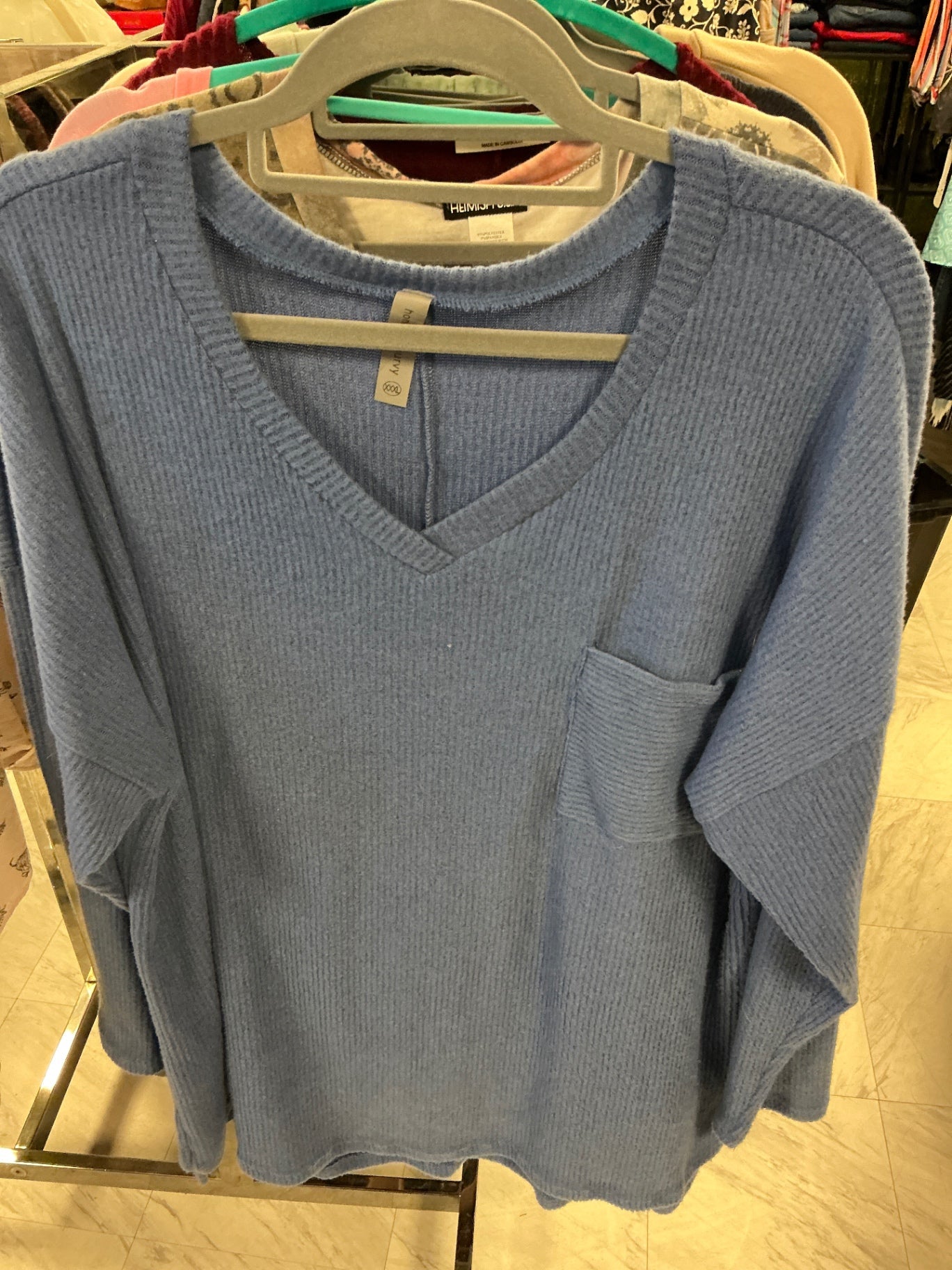 Honeyme Curvy Sweater XXXL Blue