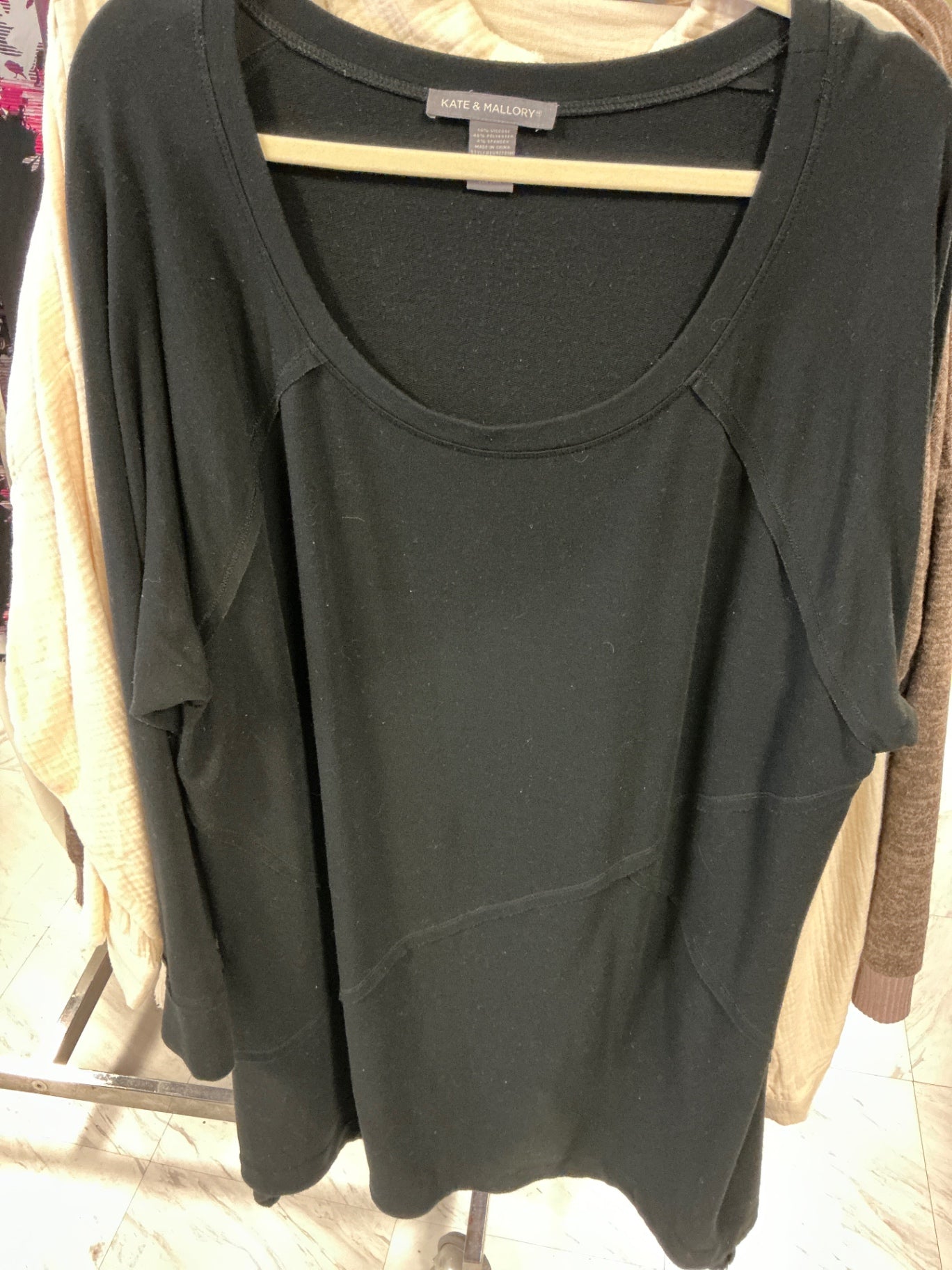 Kate & Mallory Sweater 3X Black