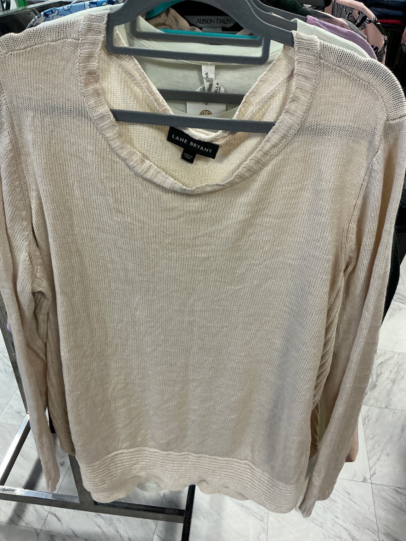 Lane Bryant Sweater 18/20 Beige