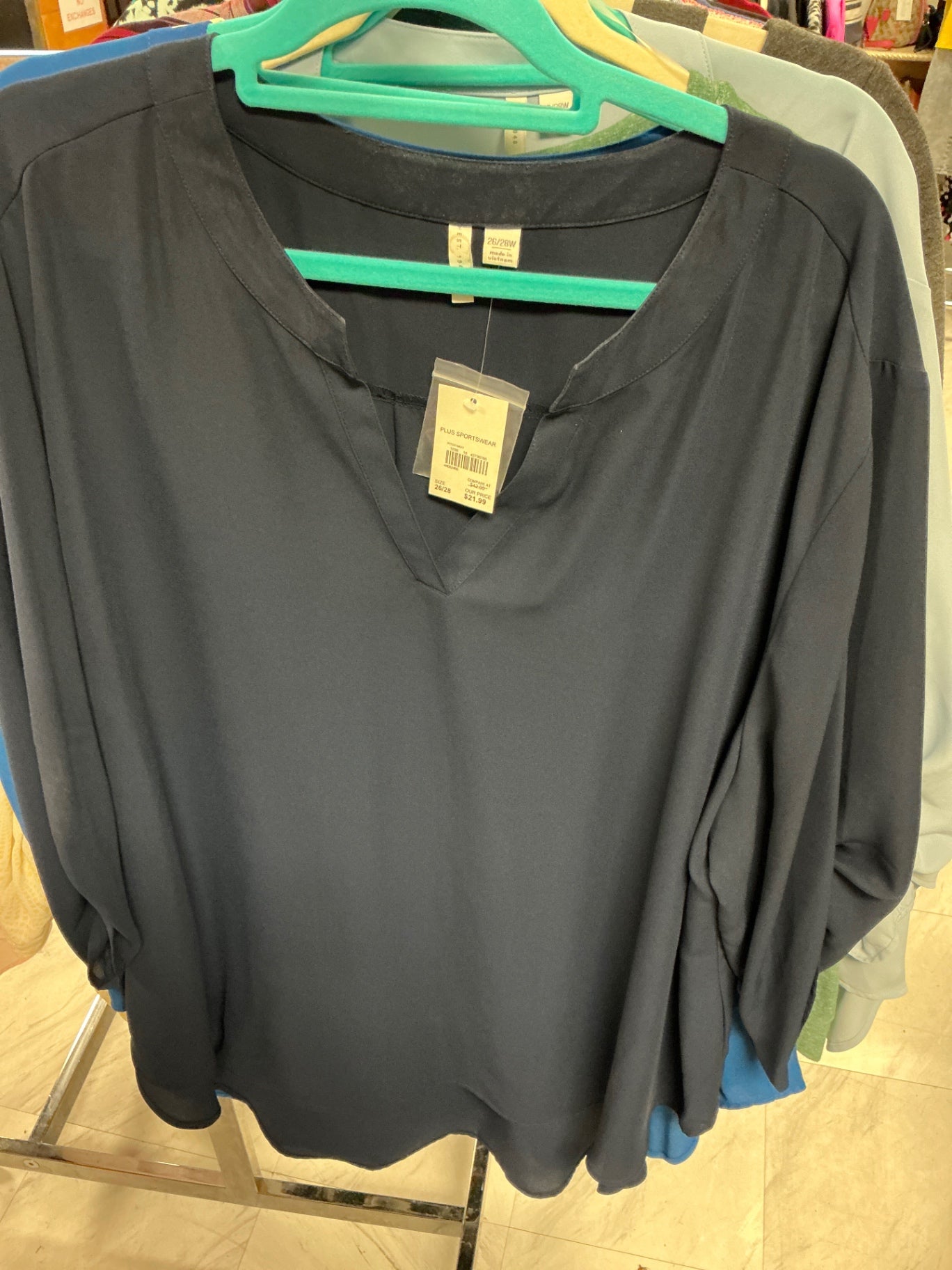 EST. 1946 Blouse 26/28 Dark Blue