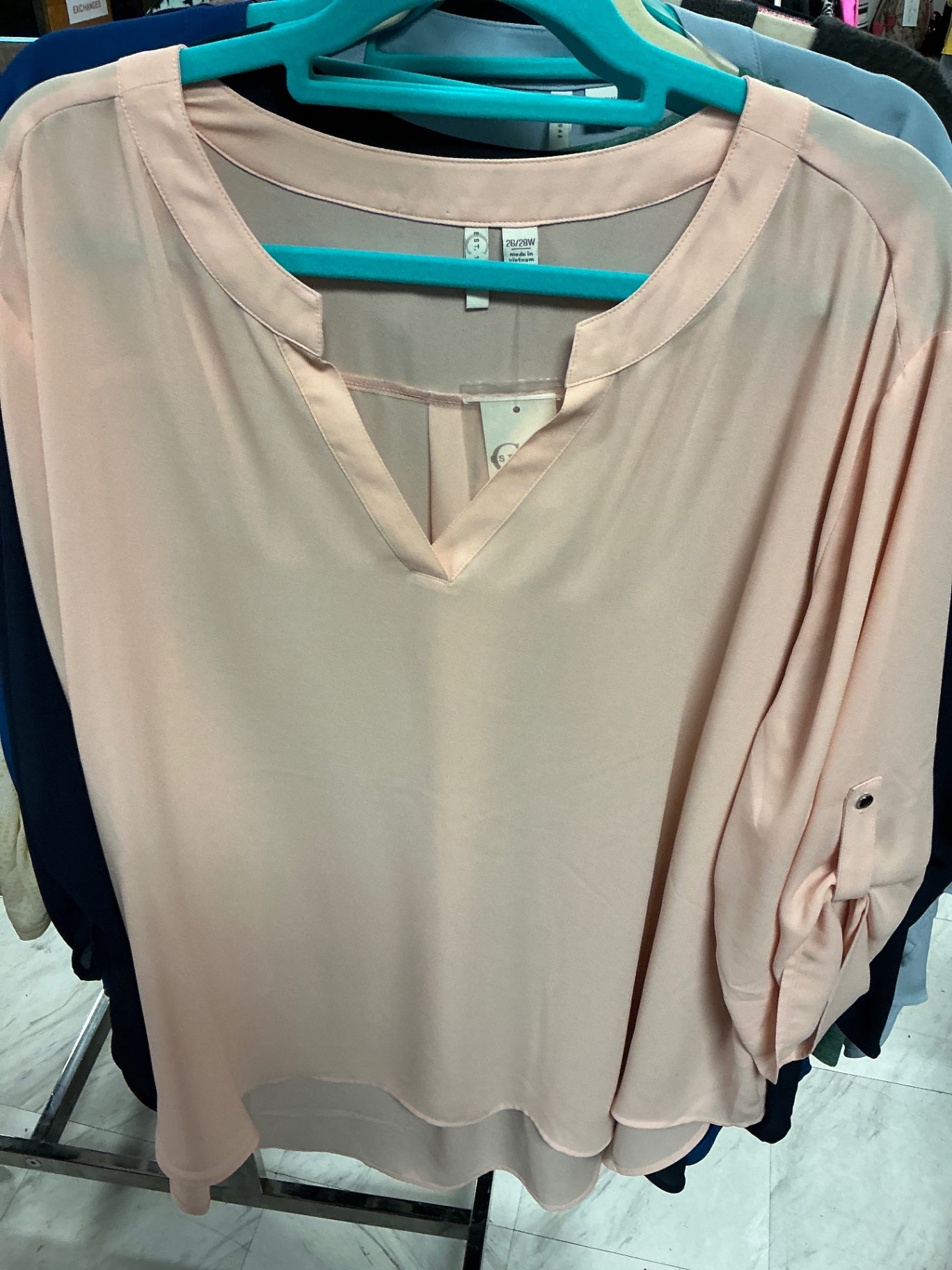 EST. 1946 Blouse 26/28 Blush Pink