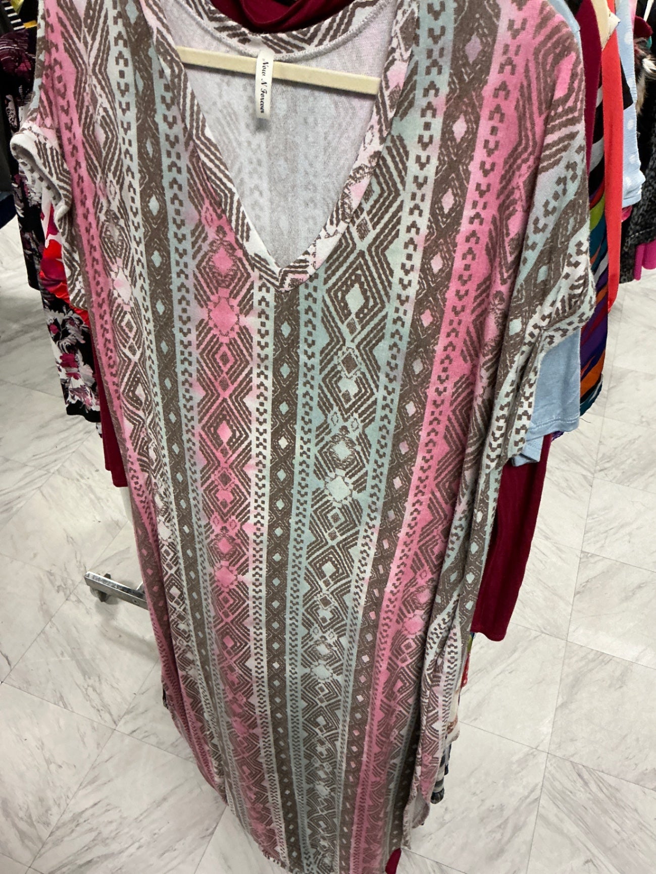 Now N Forever Dress 3X Multicolor