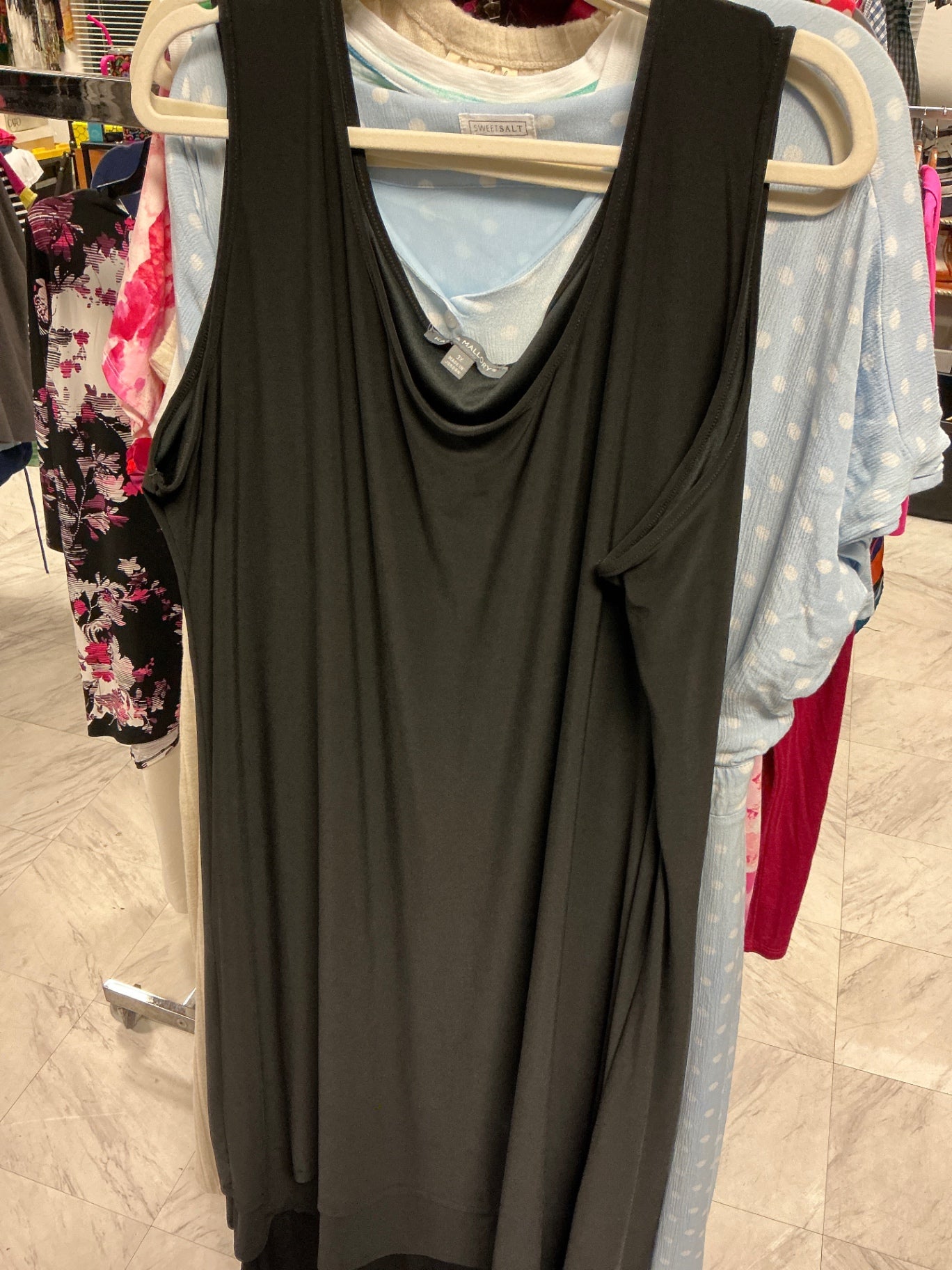 Kate & Mallory Sleeveless Dress 3X Black