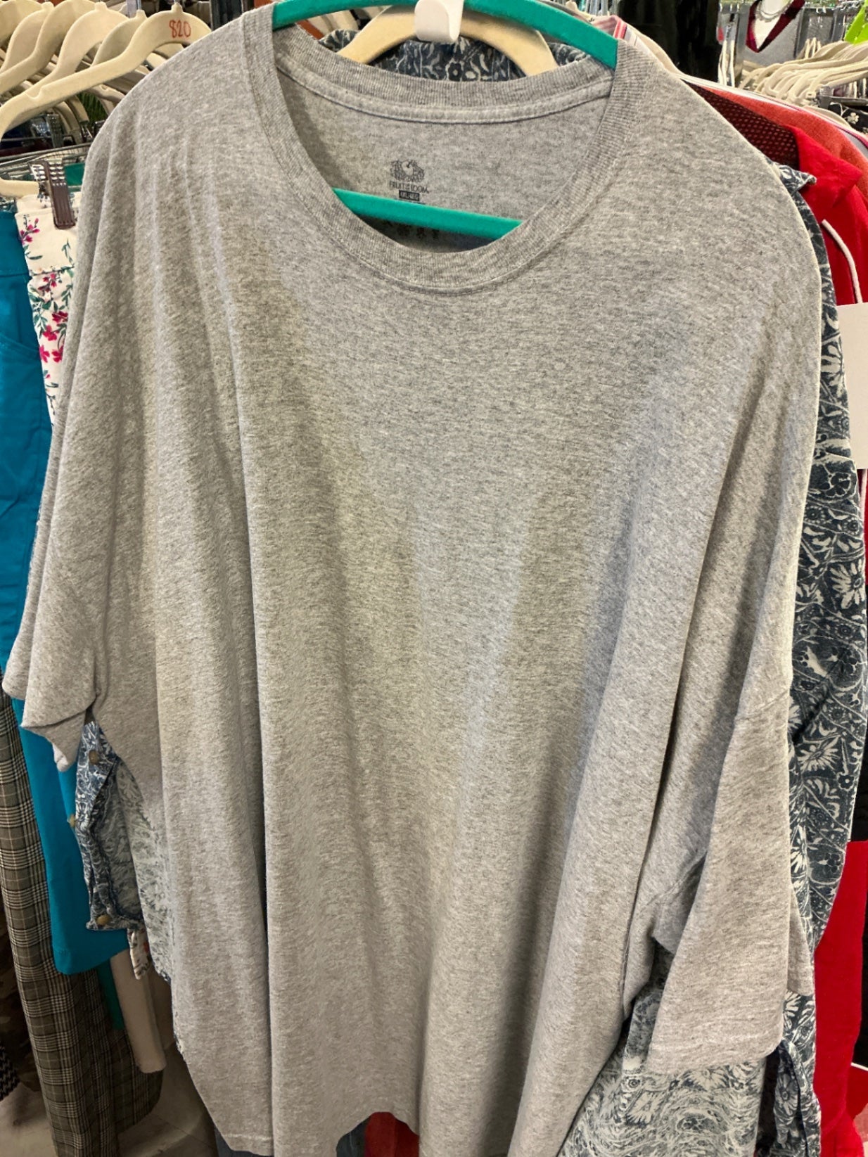 Fruit of the Loom T-Shirt 4XL Gray