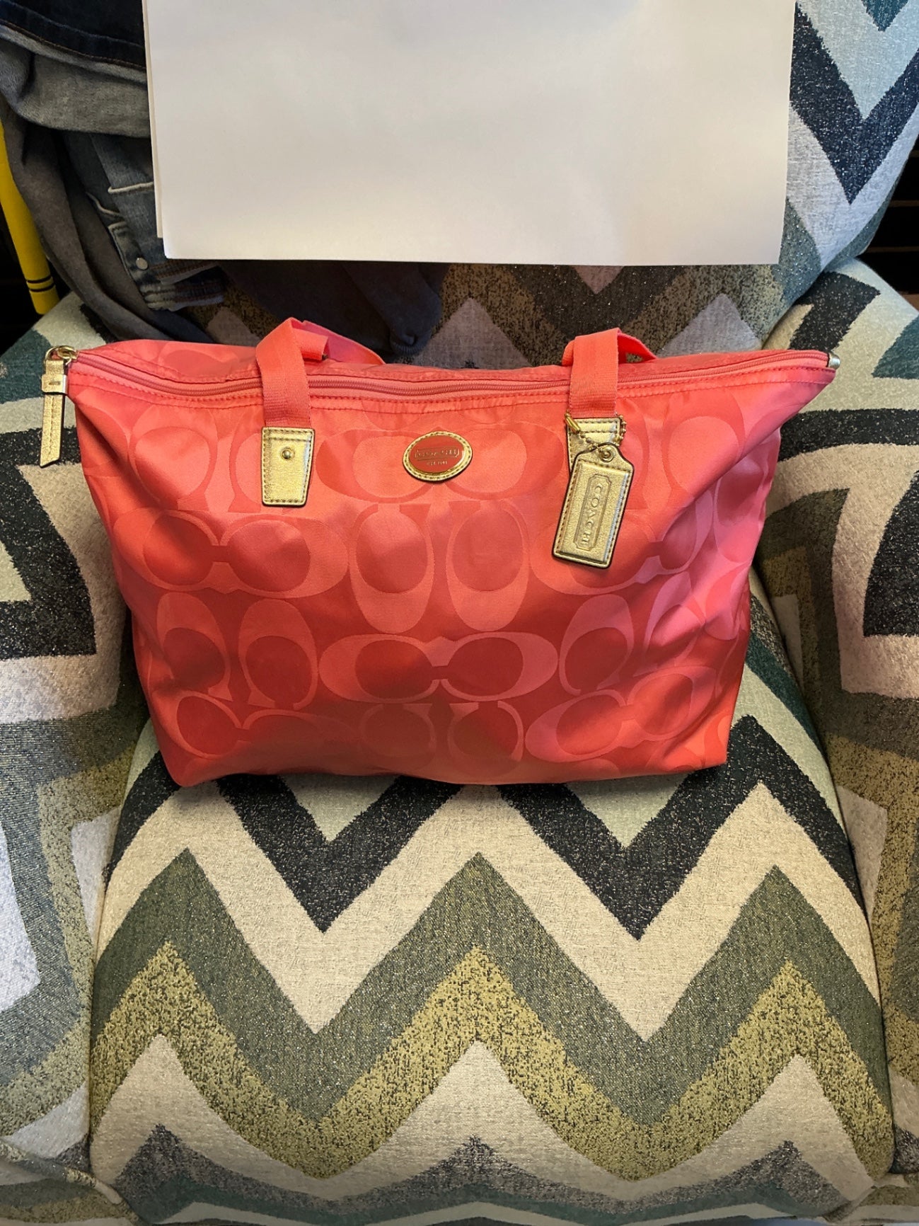 Coach Handbag Coral