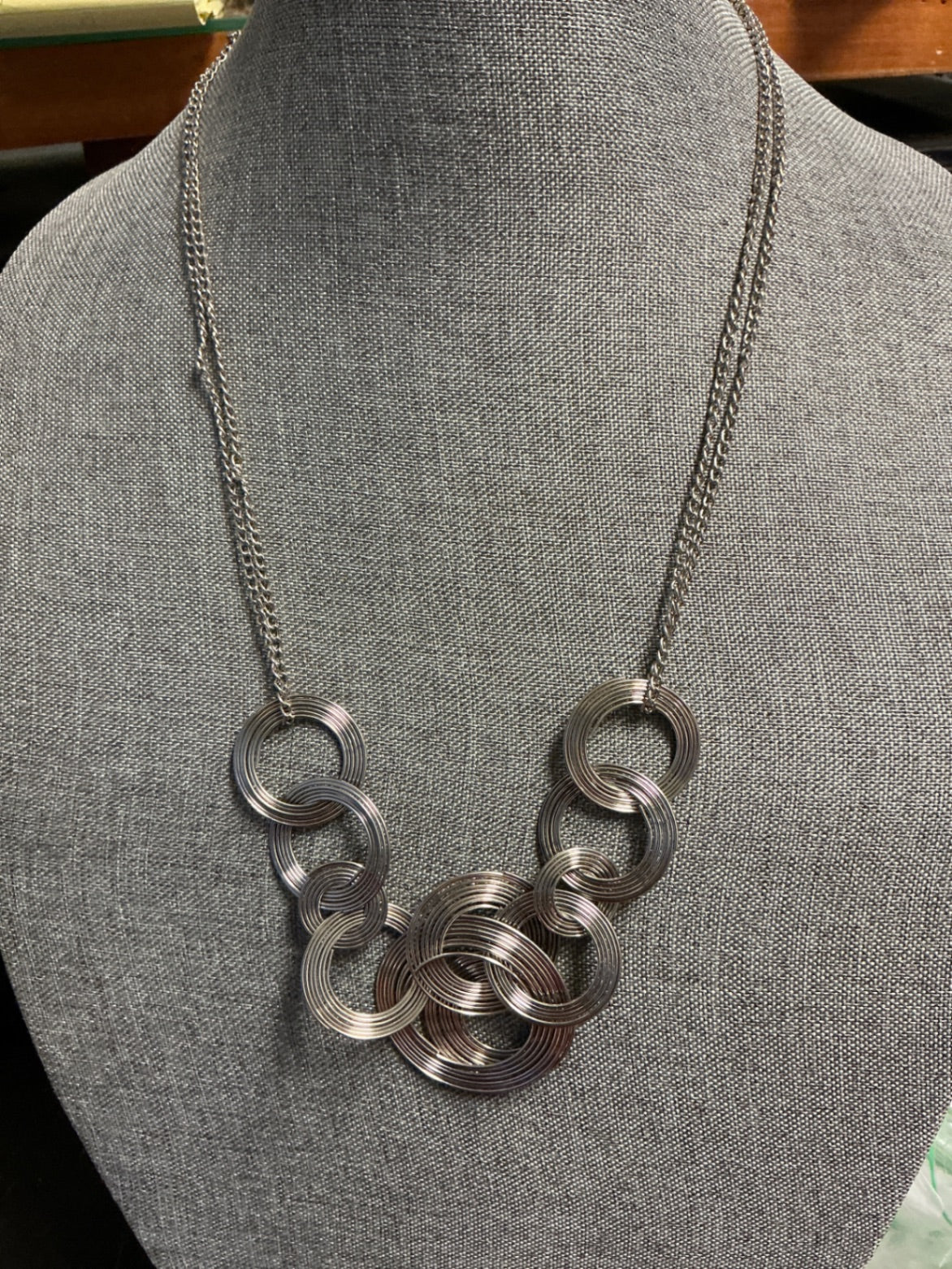 Paparazzi Necklace 2 pc Set Silver