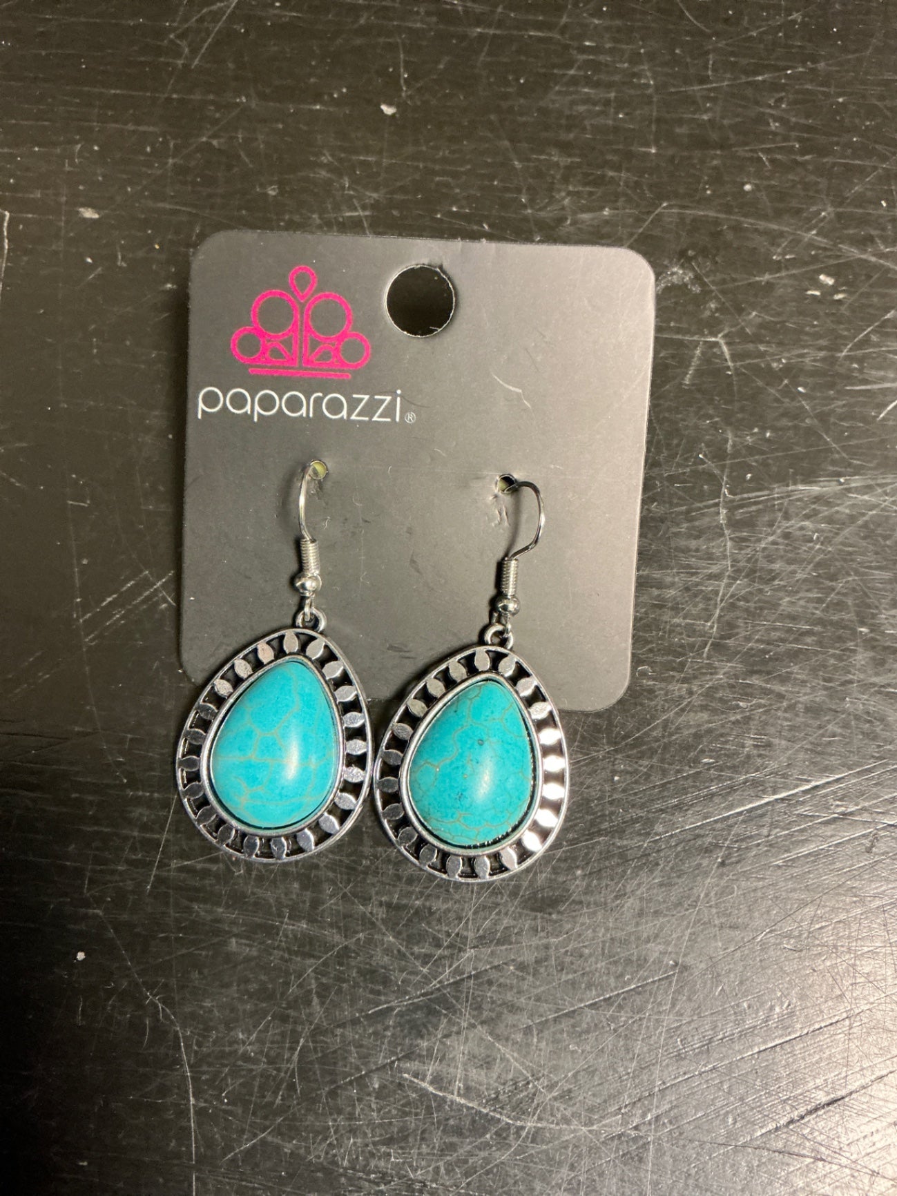 Paparazzi Earrings Turquoise