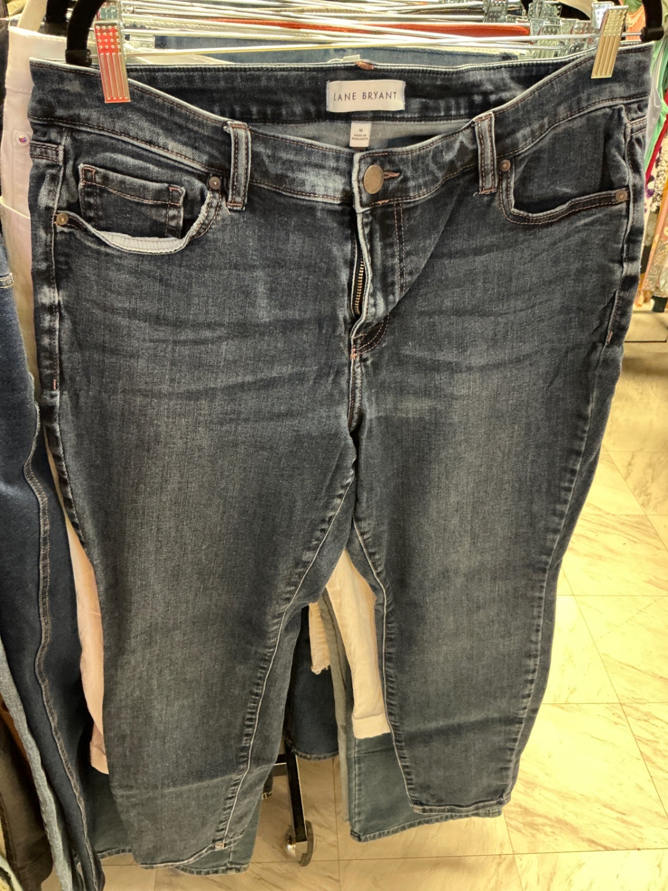 Lane Bryant Skinny Jeans 16 Dark Blue