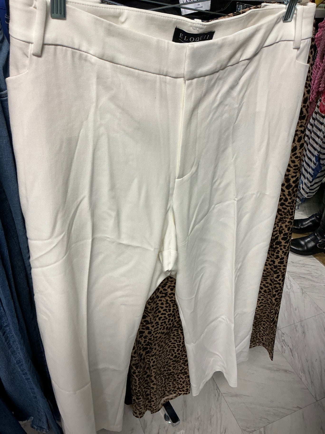 Eloquii Pants 28 White NWT