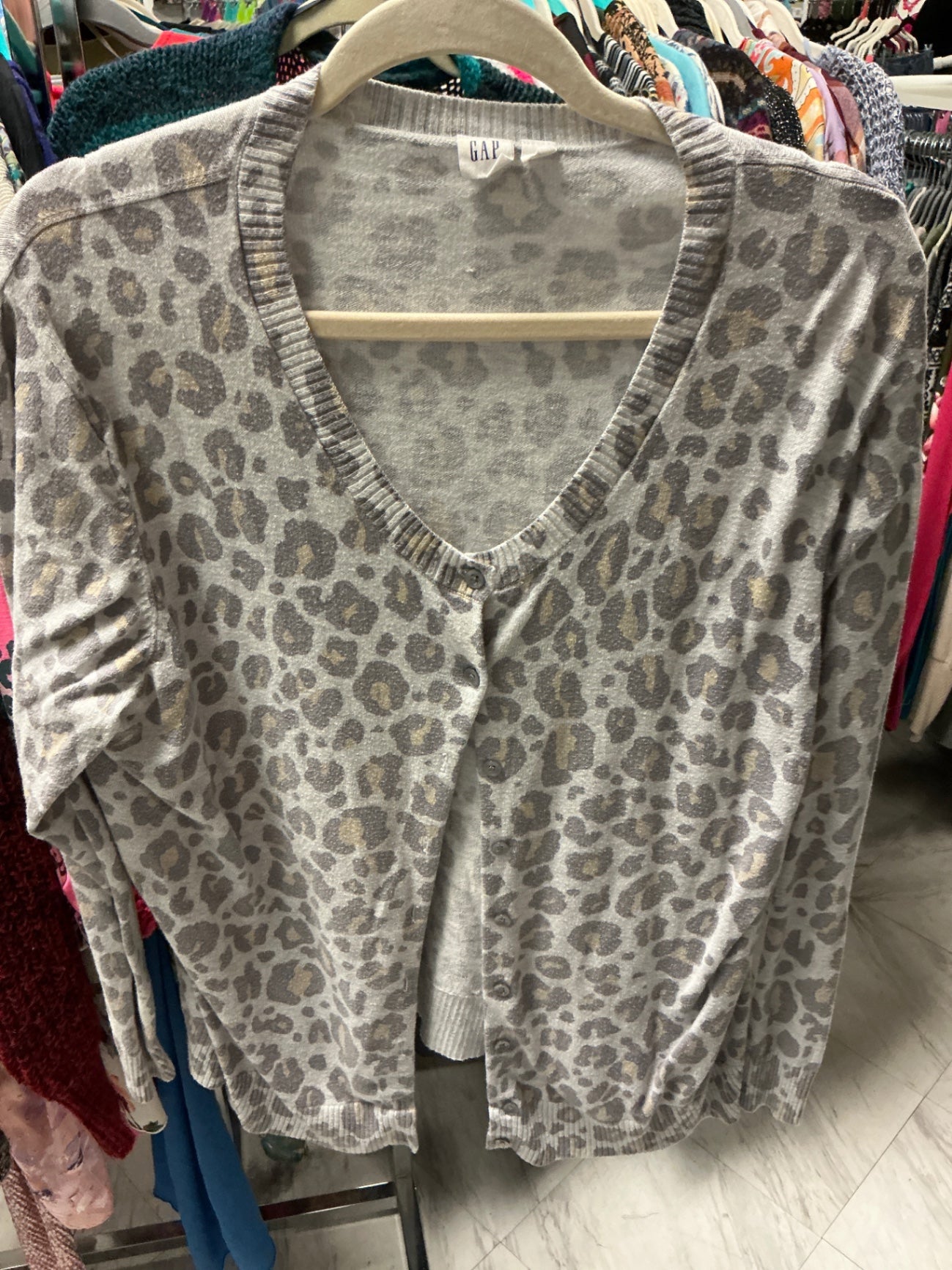 GAP Cardigan XXL Gray