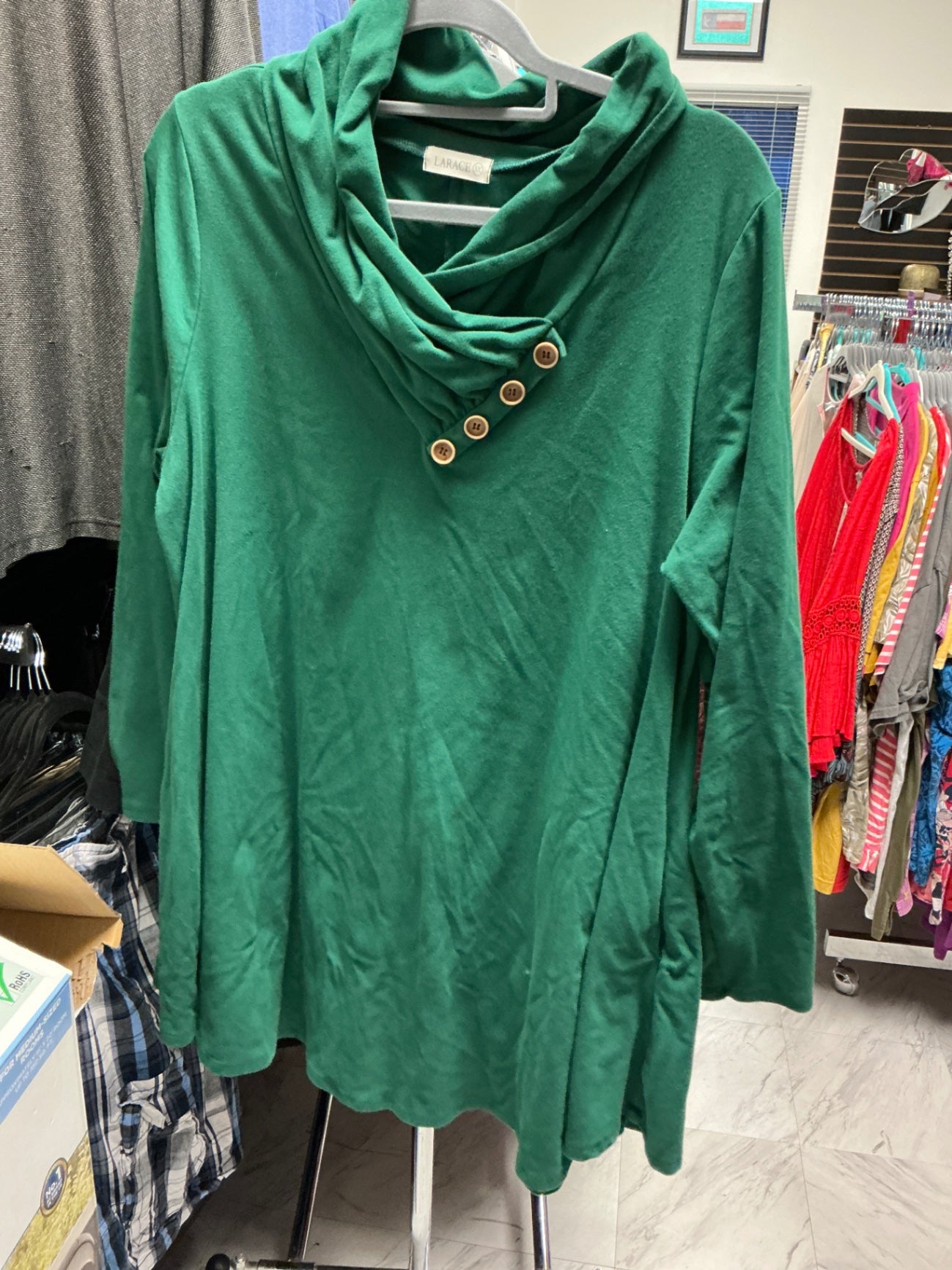 Larace Tunic 3X Green
