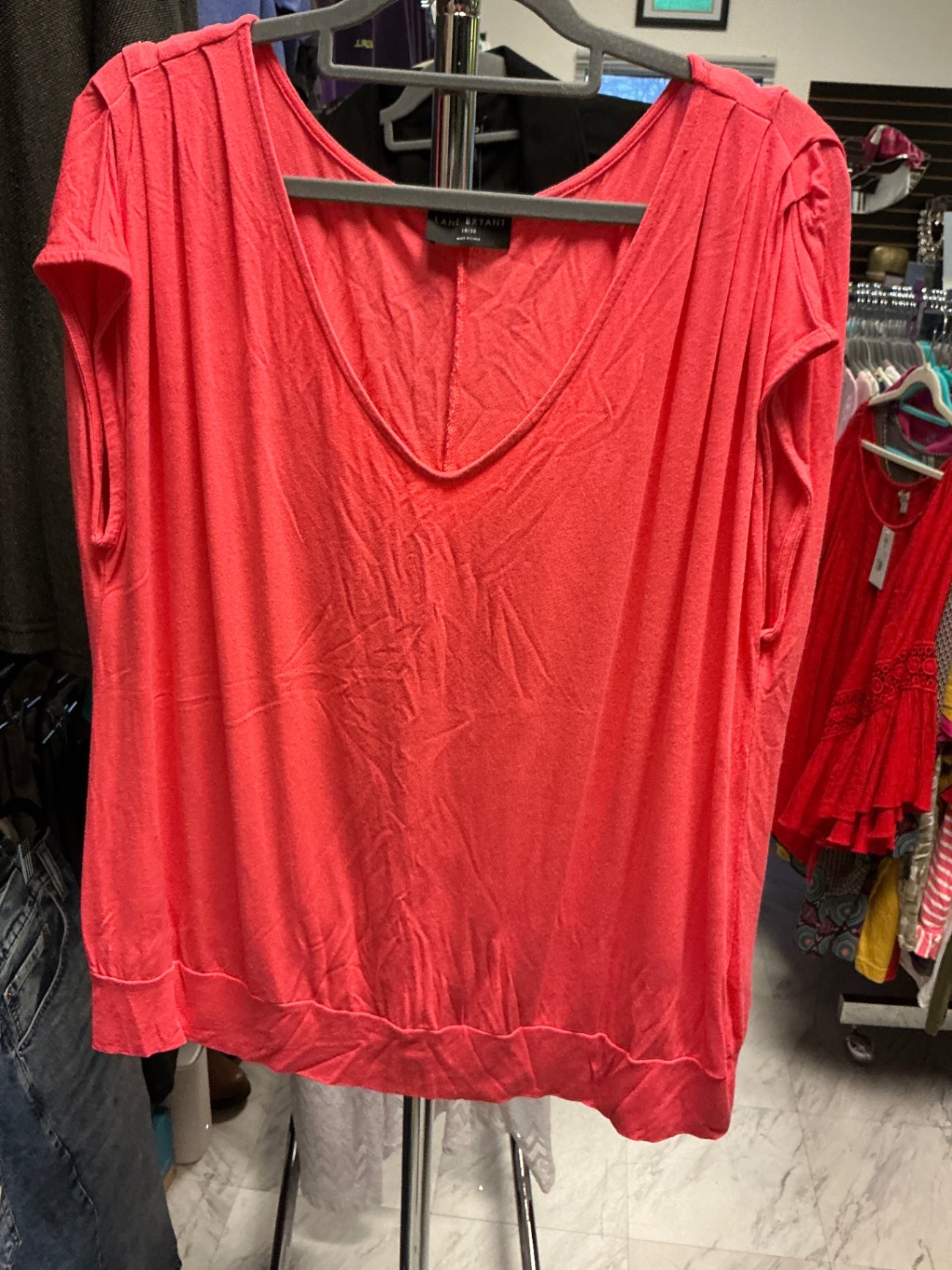 Lane Bryant T-Shirt 18/20 Coral