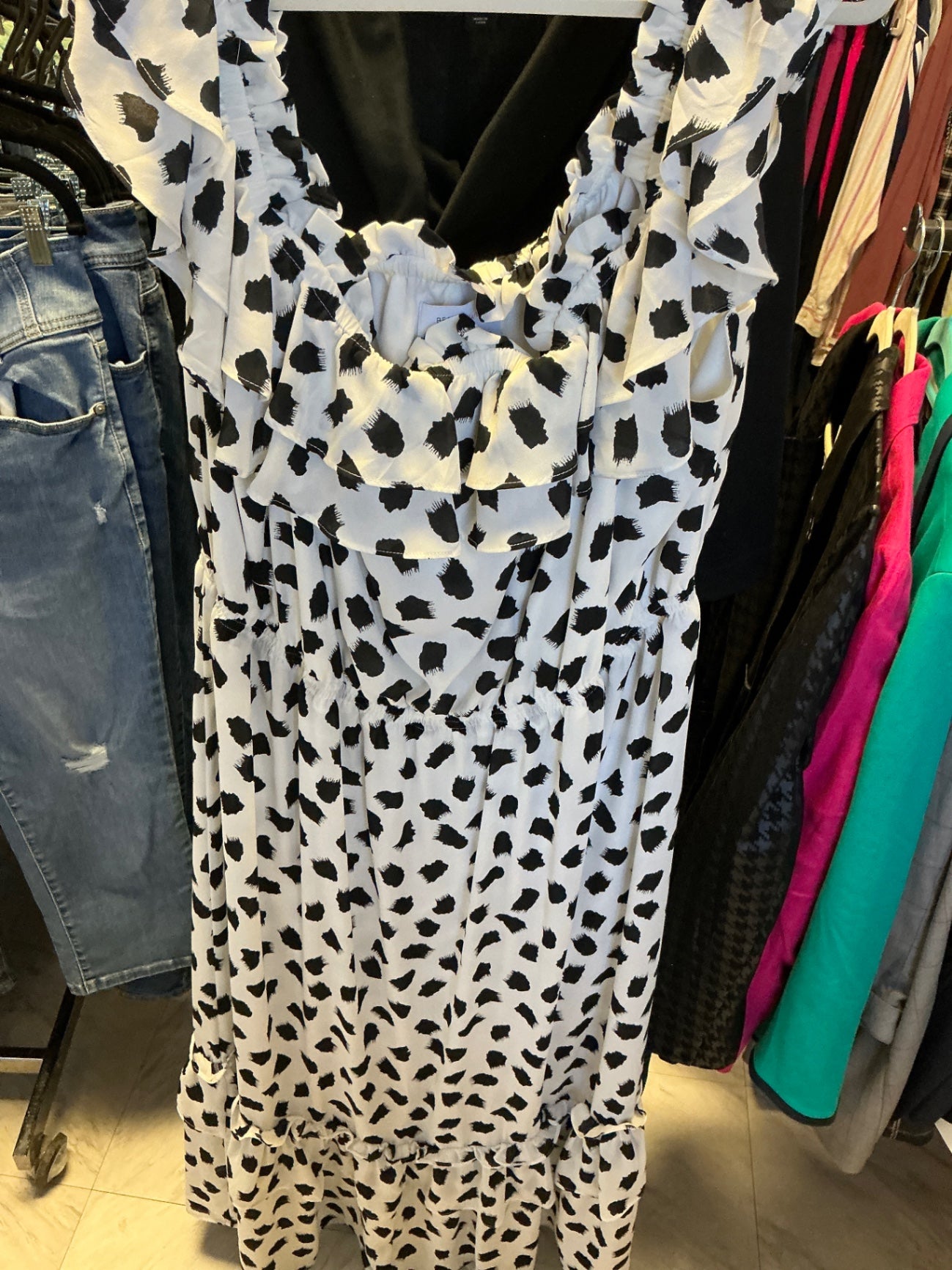 Lane Bryant Dress 26/28 Black and White