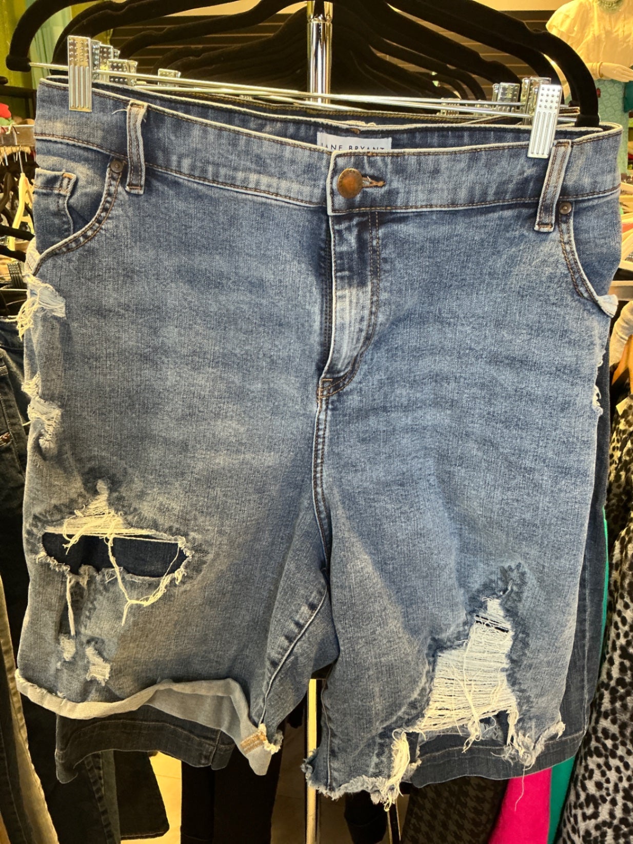 Lane Bryant Denim Shorts 24 Blue