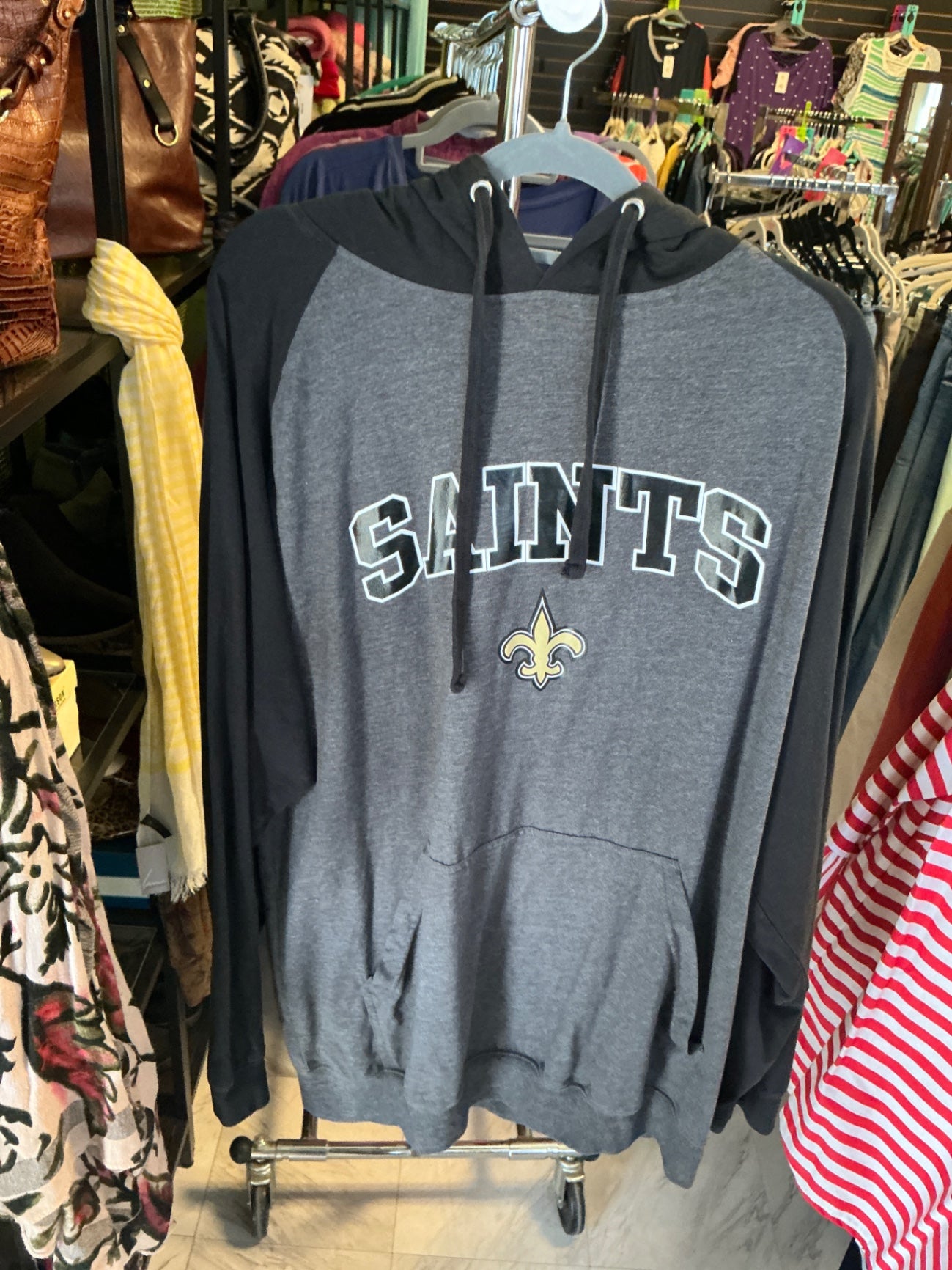 NFL Hoodie 2XL Gray and Black