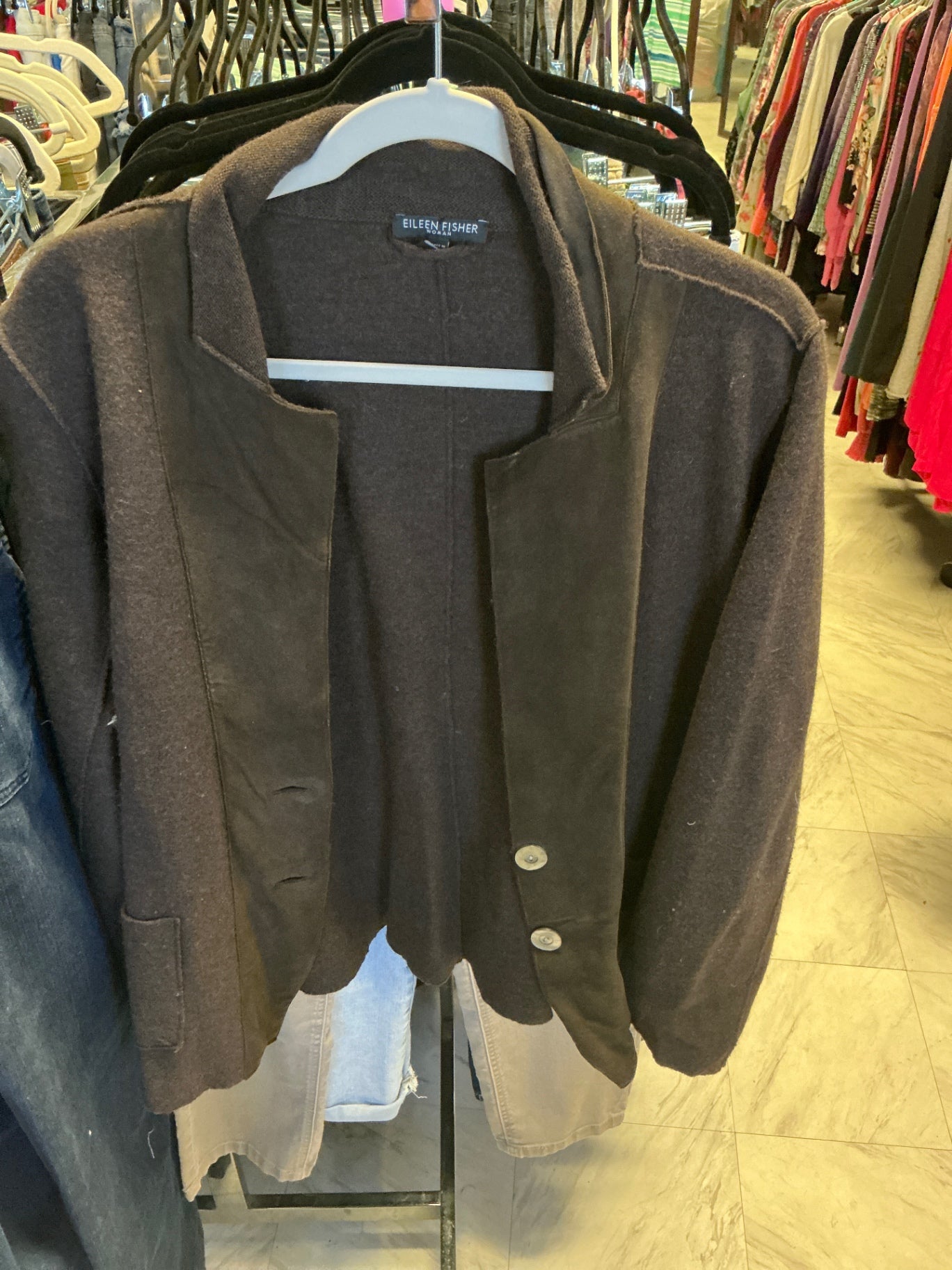 Eileen Fisher Cardigan 1X Brown