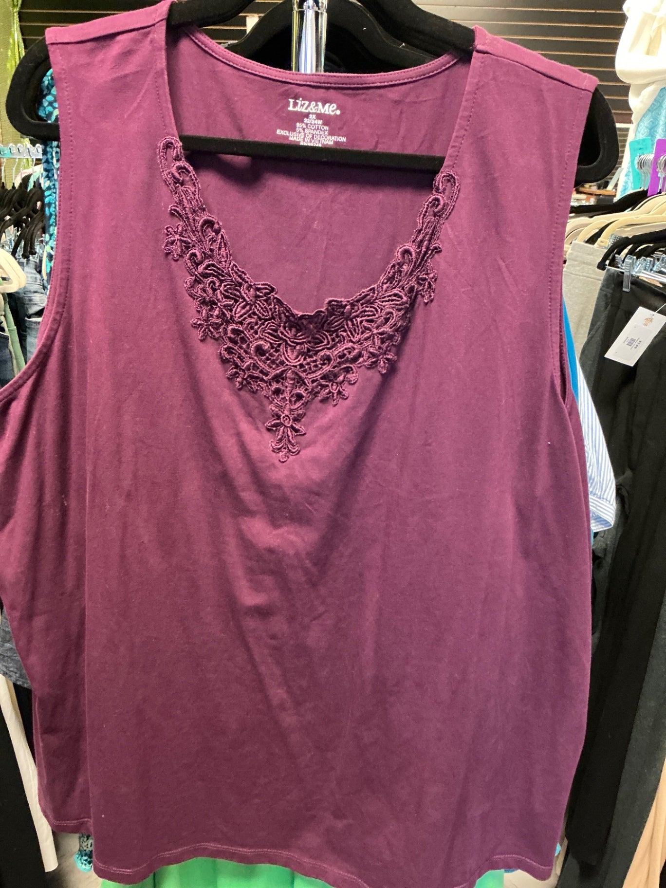 Liz & Me Tank Top 22/24 Purple