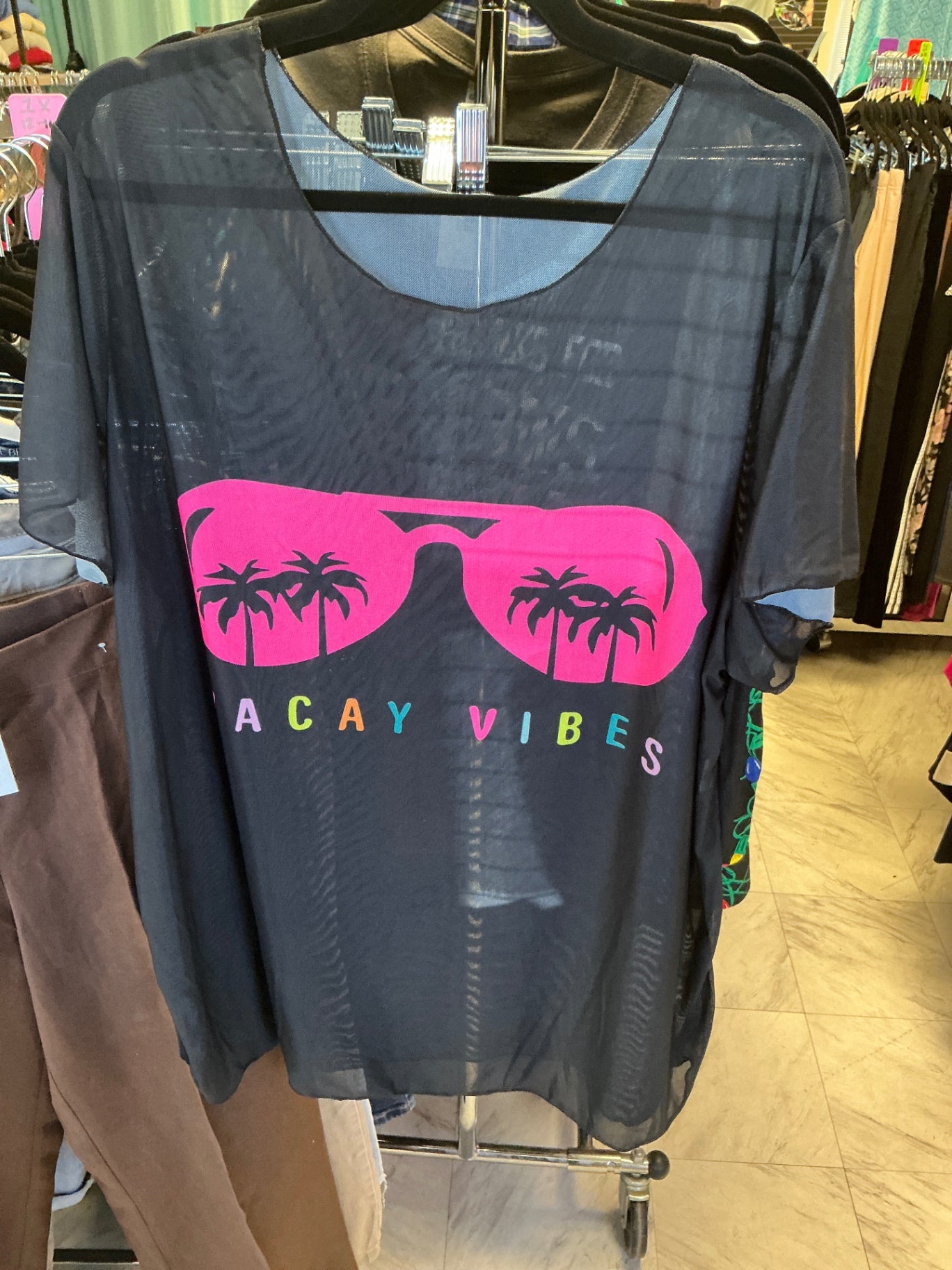 Swim Top 2X Black
