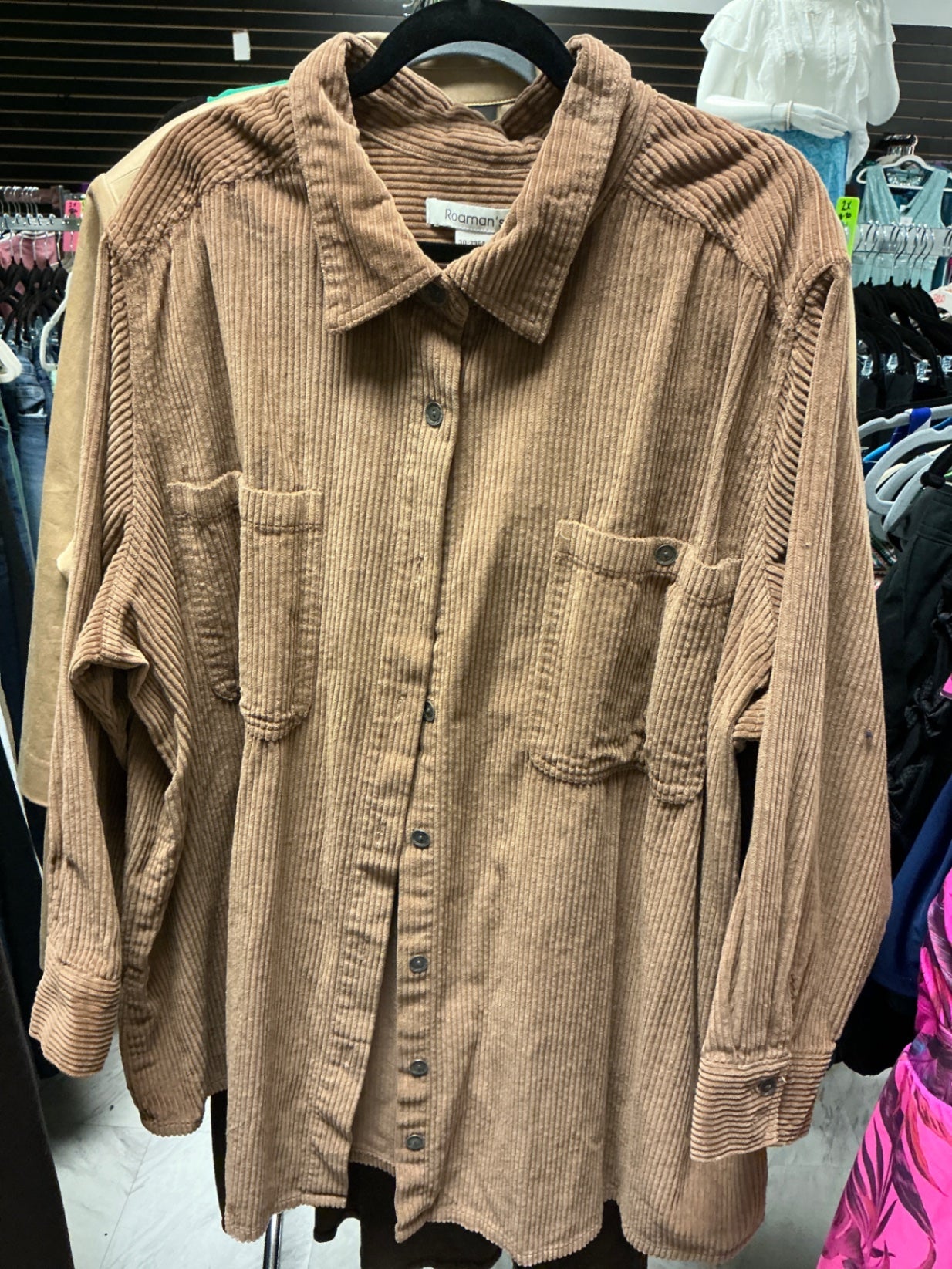 Roaman's Shacket 3X Brown