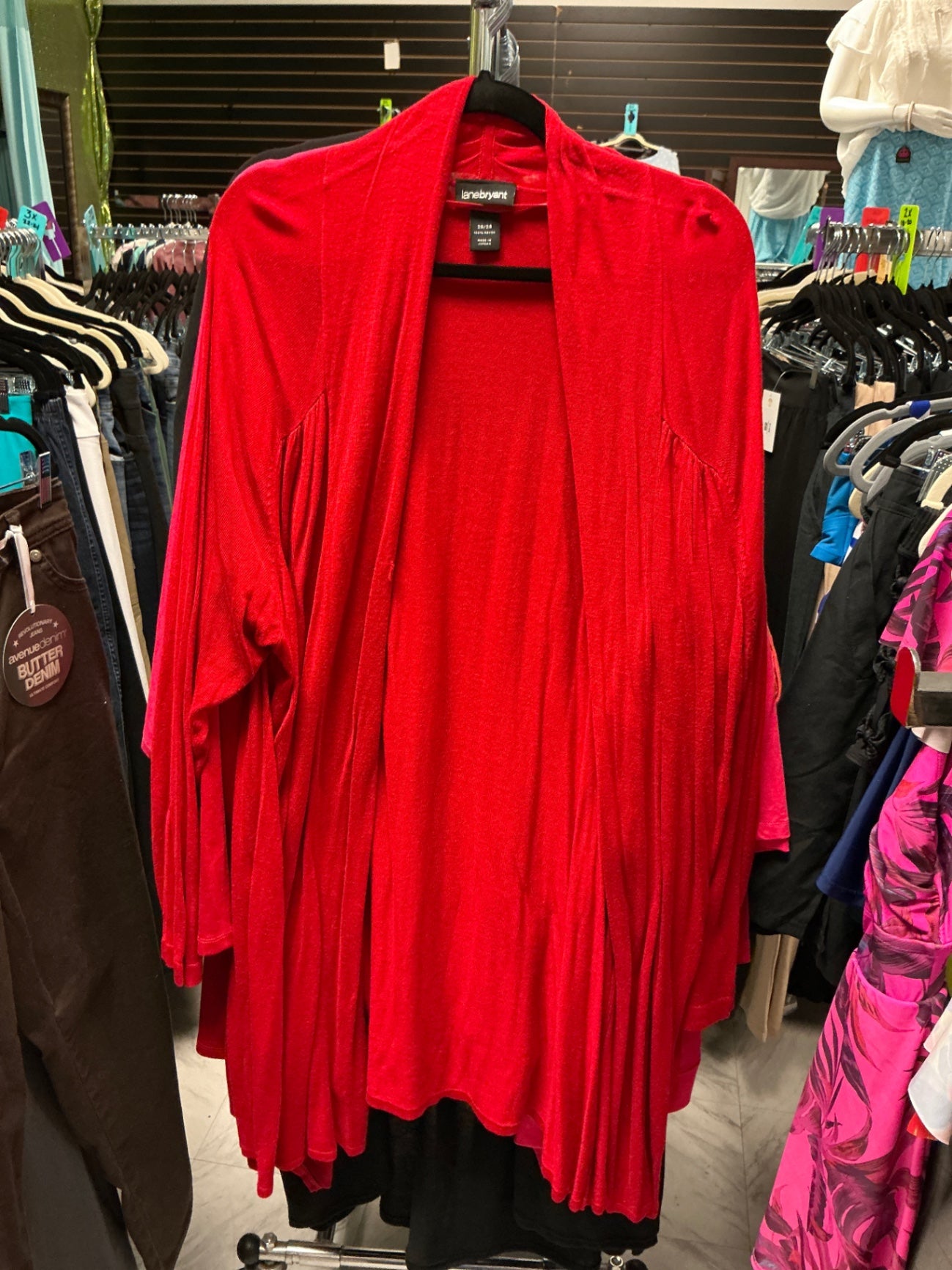 Lane Bryant Cardigan 26/28 Red