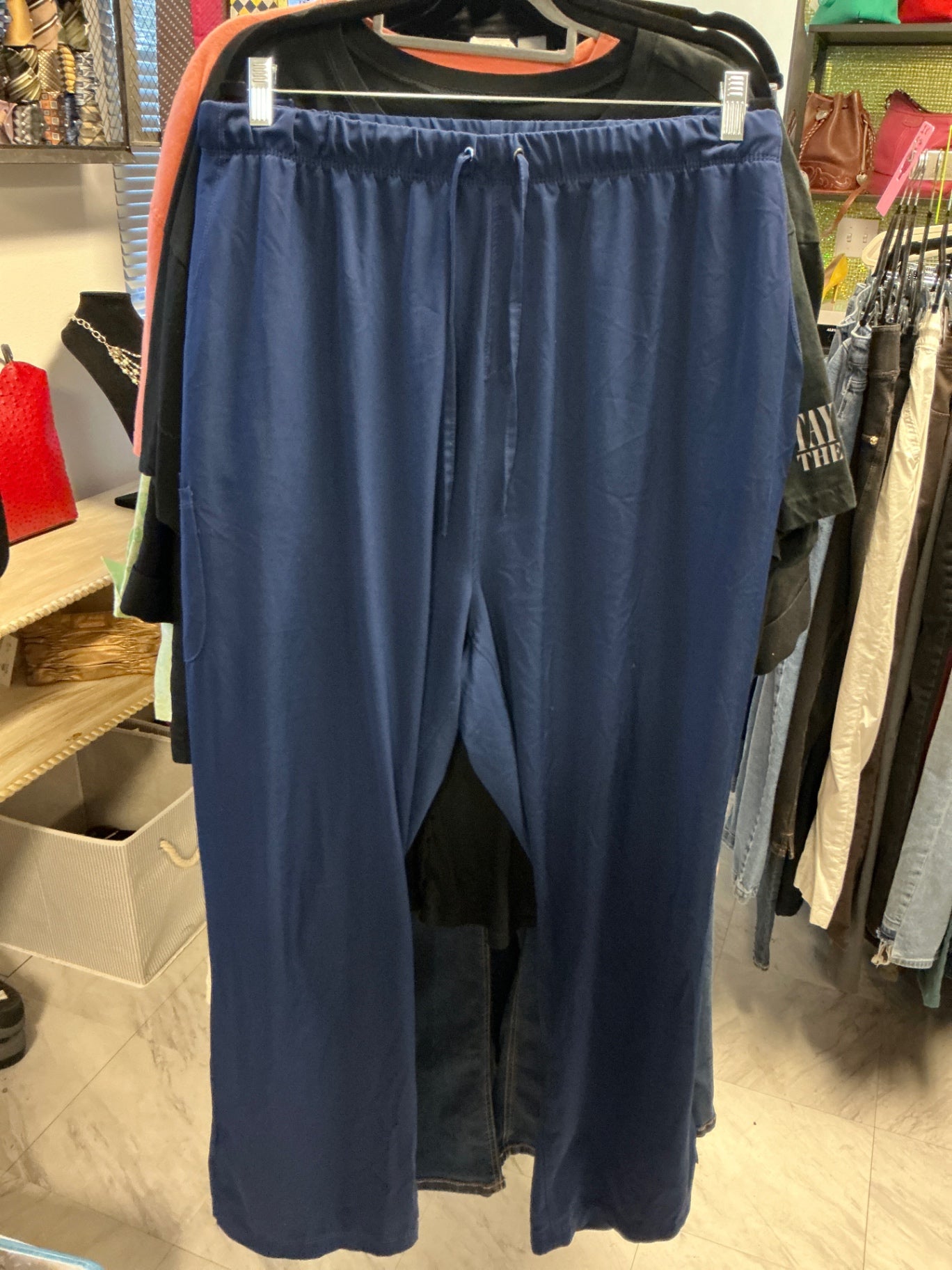 Healing Hands Scrub Pants 4XL Navy Blue
