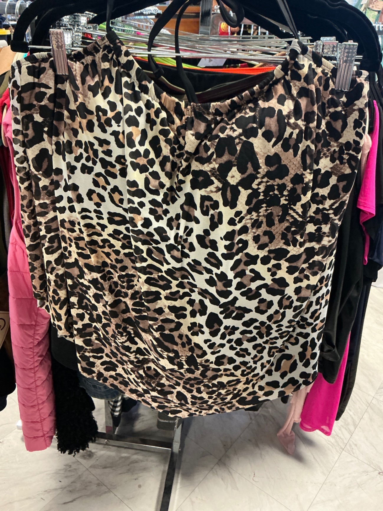 Swimsuits For All Tankini 22 Leopard Print