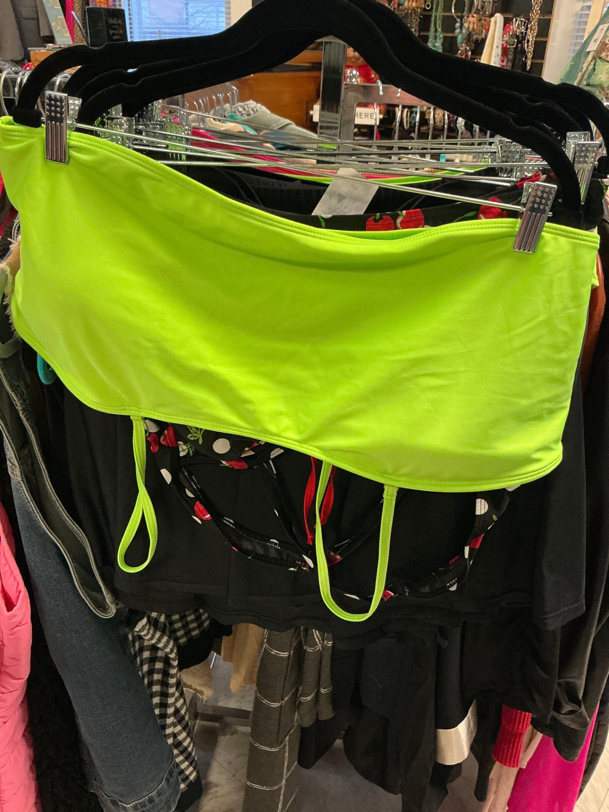 Swim Top 4XL Neon Green