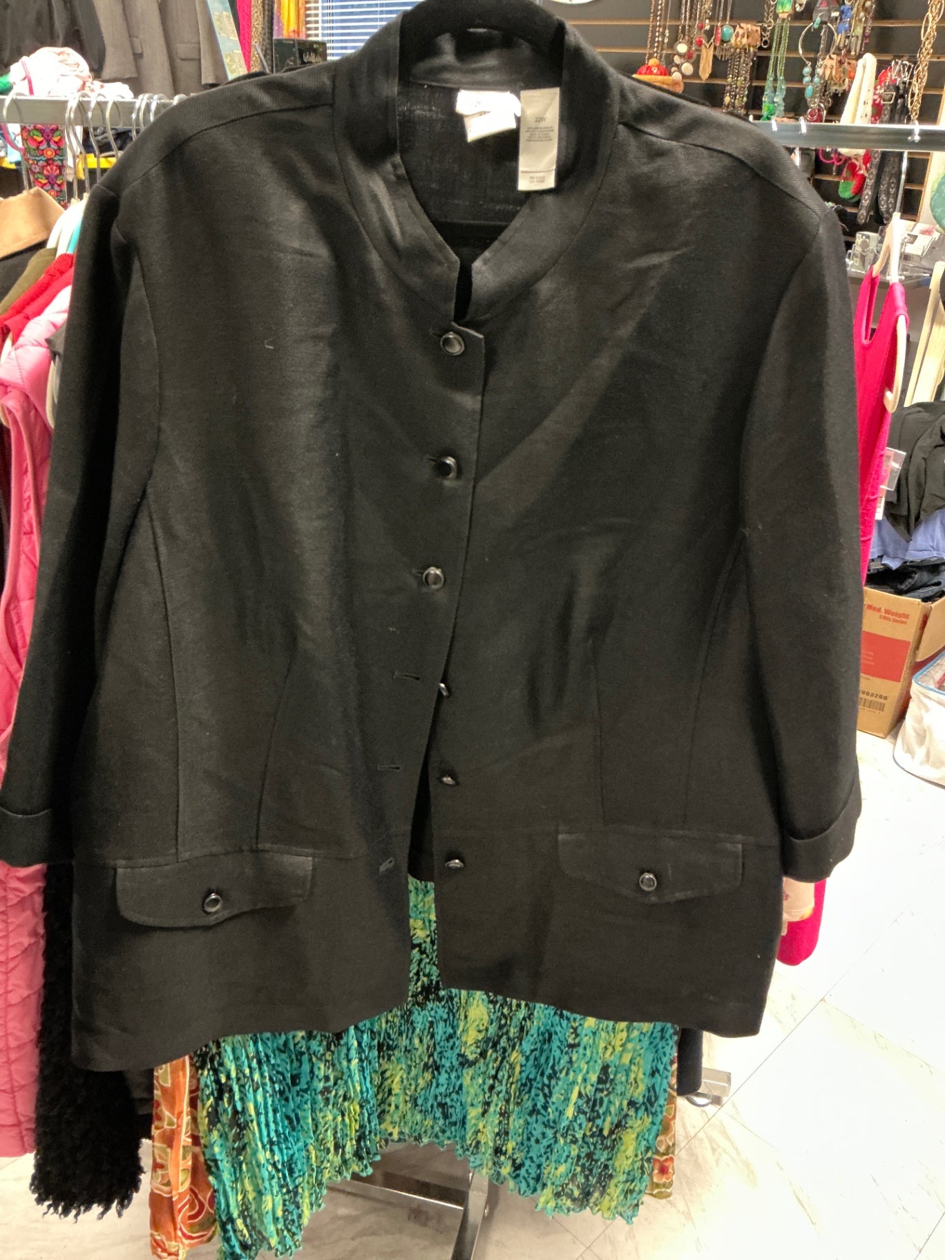 Emma James Jacket 22W Black