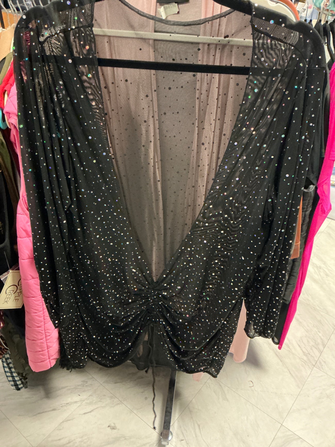 Swimsuit Cover Up 4XL Black