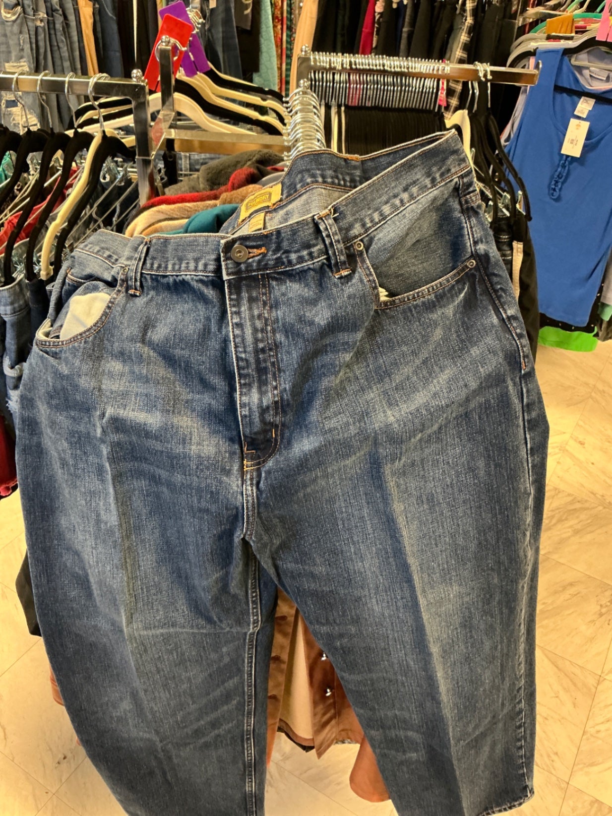 The Foundery Jeans 44x29 Blue