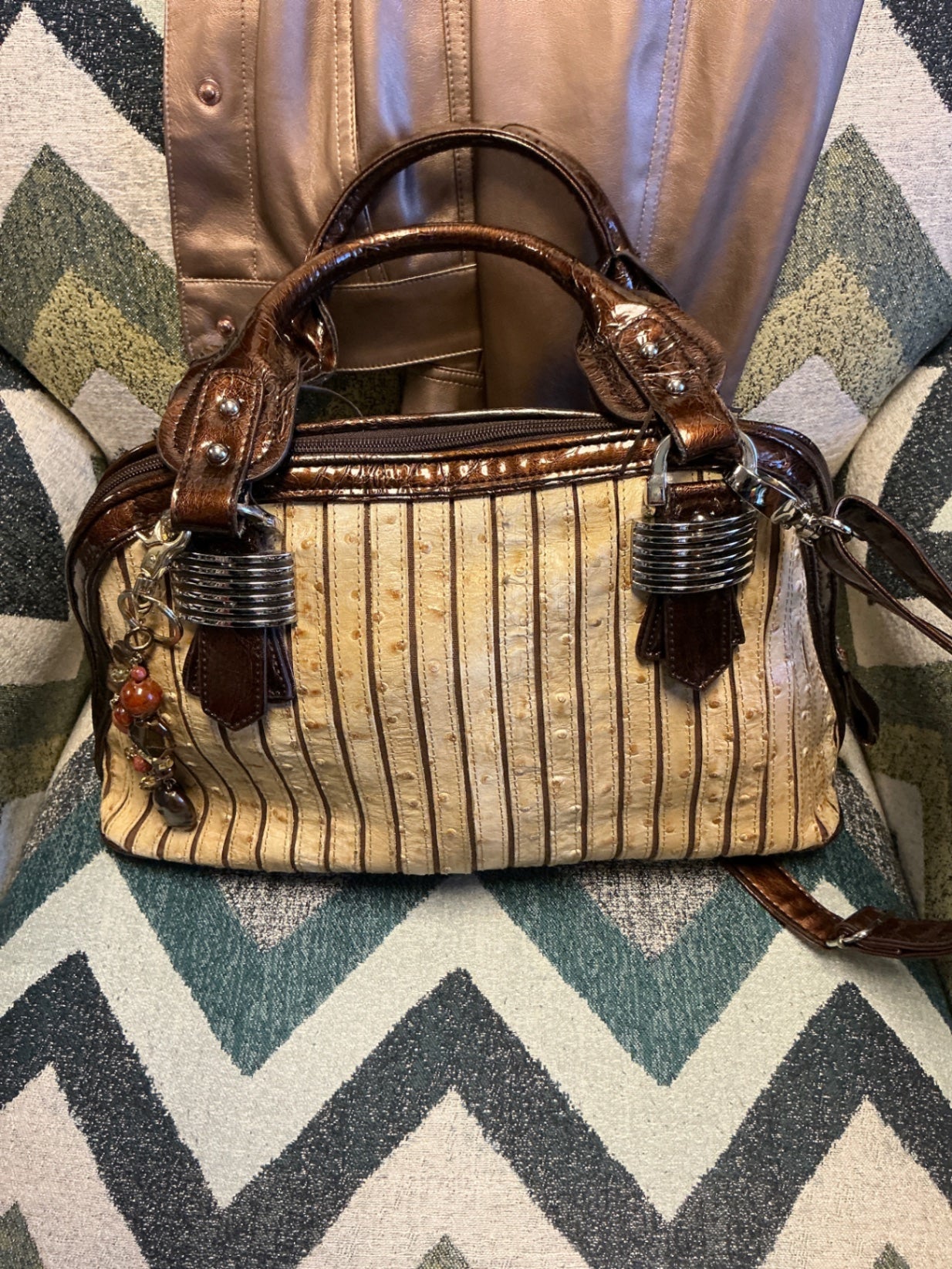 Handbag Beige and Brown