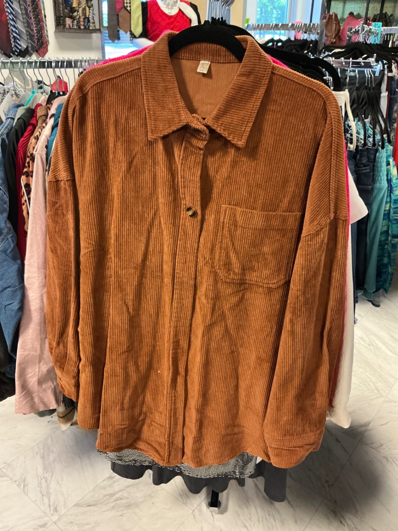 Genhoo Shacket - Camel - XXL